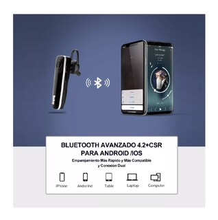Foto 4 | Audífono In-ear Gamer Inalámbrico Manos Libres Auriculares Negro Belug