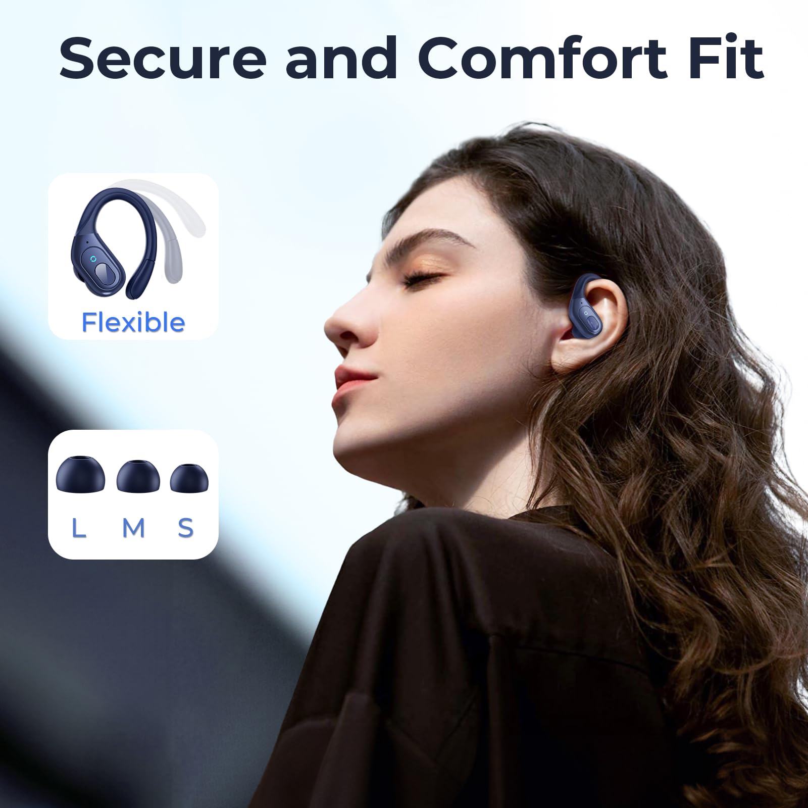 Foto 5 pulgar | Auriculares Inalámbricos Occiam Bluetooth 5.3 Sport 90h Playback - Venta Internacional.