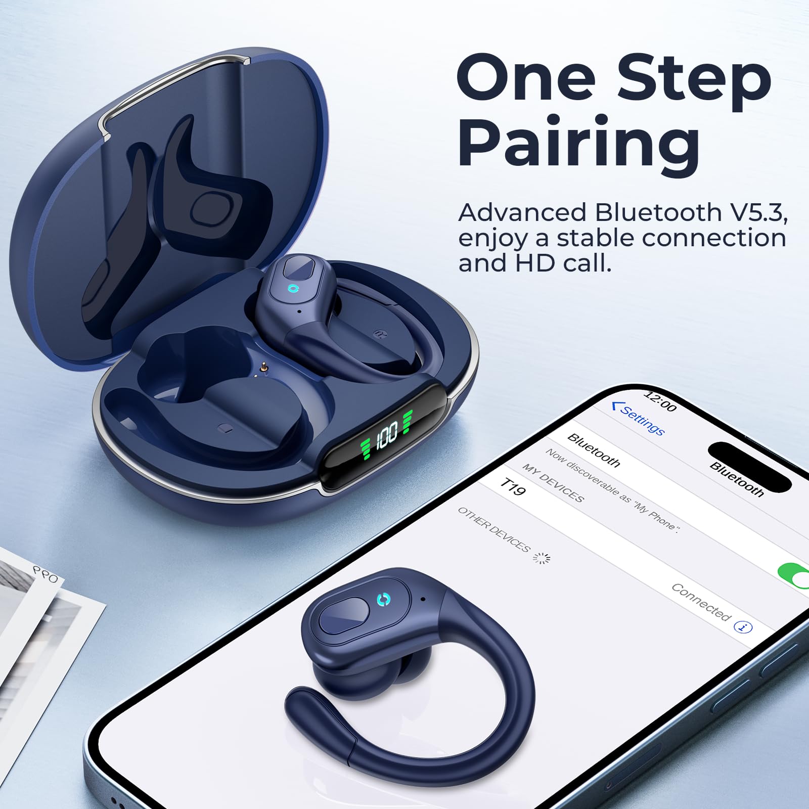 Foto 6 pulgar | Auriculares Inalámbricos Occiam Bluetooth 5.3 Sport 90h Playback - Venta Internacional.