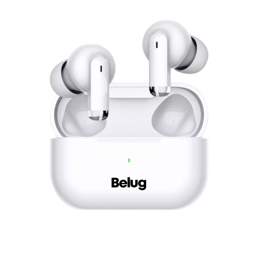 Audífonos Inalámbricos Mini Micrófono Para Ios Android Bt5.3 Blanco Belug
