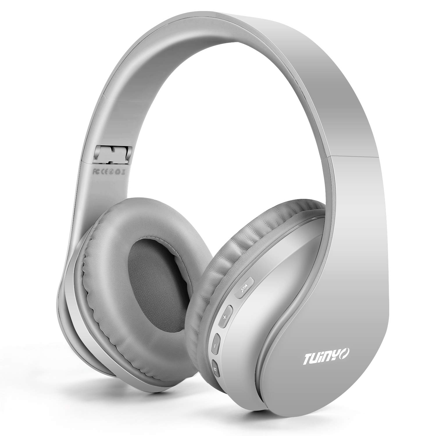 Auriculares Inalámbricos Tuinyo Over Ear Bluetooth Con Micrófono - Gris - Venta Internacional.