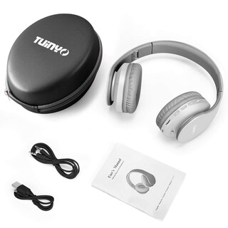 Foto 6 | Auriculares Inalámbricos Tuinyo Over Ear Bluetooth Con Micrófono - Gris - Venta Internacional.