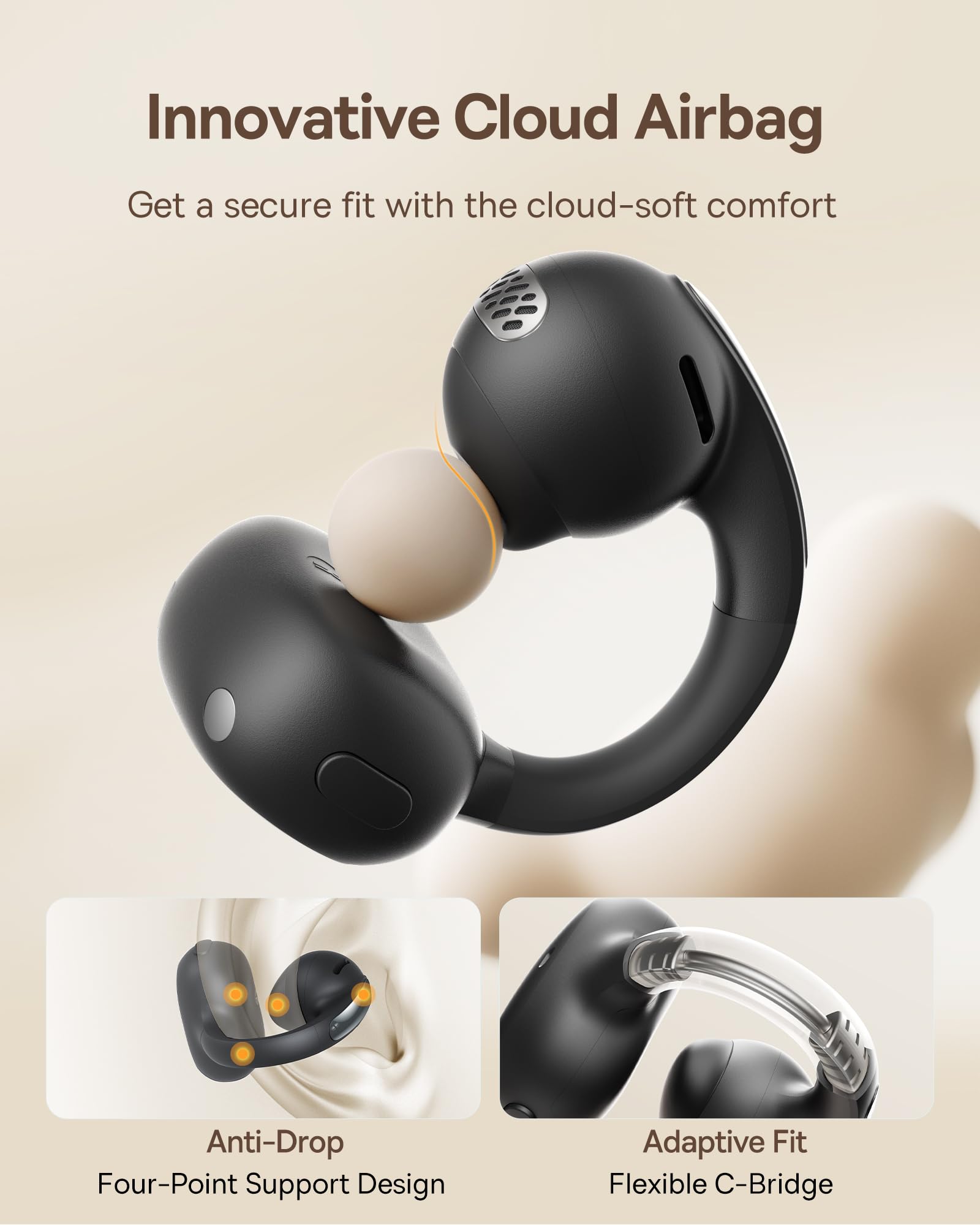 Foto 4 pulgar | Auriculares Con Clip Baseus Bowie Mc1 Open Ear, Ip57 A Prueba De Agua - Venta Internacional.