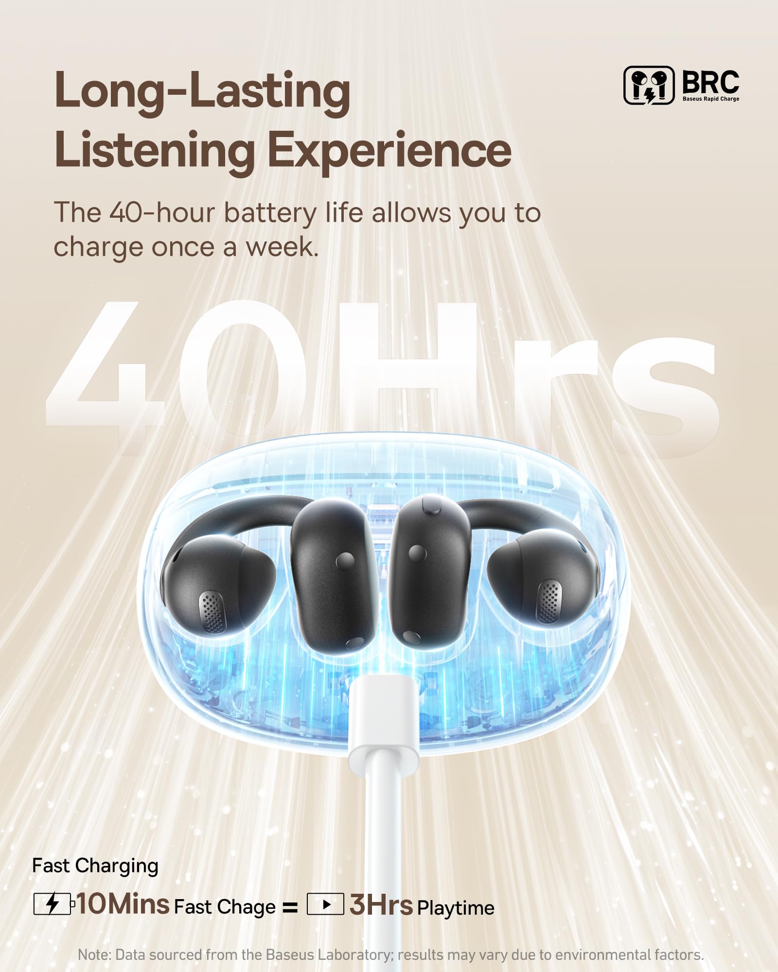 Foto 8 pulgar | Auriculares Con Clip Baseus Bowie Mc1 Open Ear, Ip57 A Prueba De Agua - Venta Internacional.