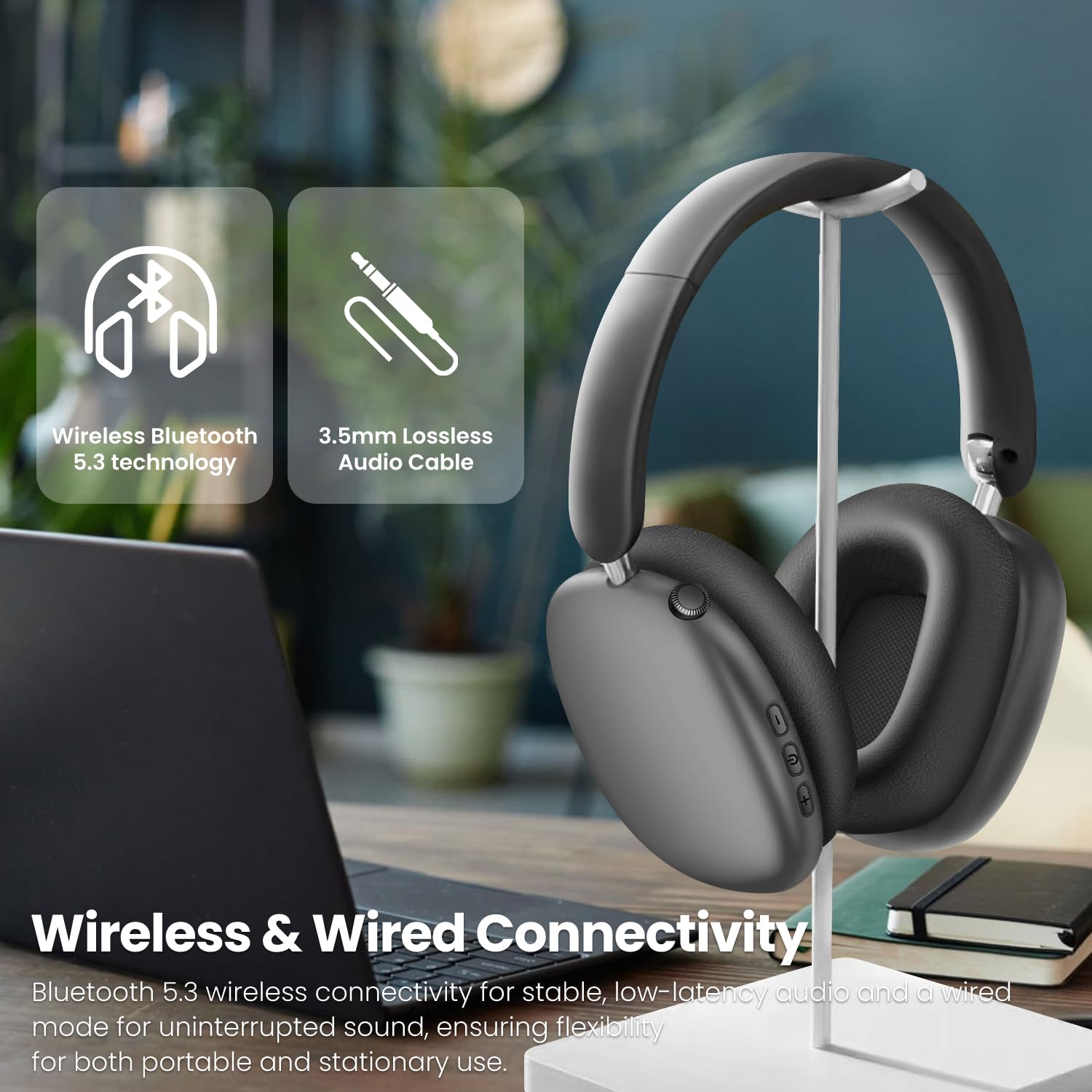 Foto 7 pulgar | Auriculares Supraaurales Inalámbricos Wentronic Y01 Con Cancelación De Ruido - Venta Internacional.