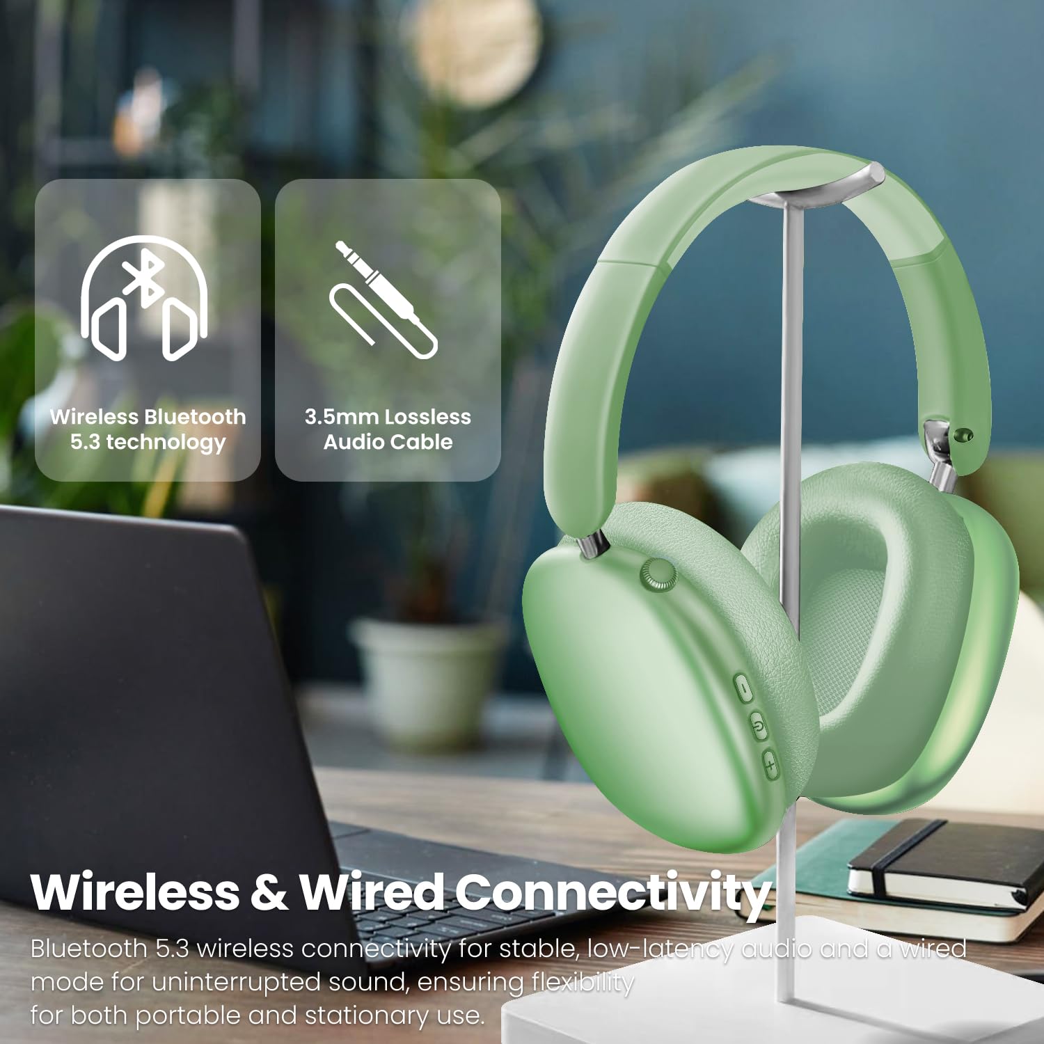 Foto 6 | Auriculares Supraaurales Inalámbricos Wentronic Y01 Con Cancelación De Ruido - Venta Internacional.