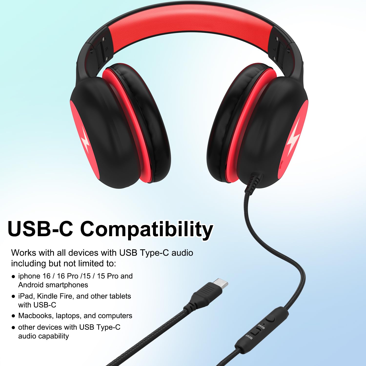 Foto 8 pulgar | Auriculares Voopwink Woopvink Kh3 Con Cable Y Micrófono Para Niños - Venta Internacional.