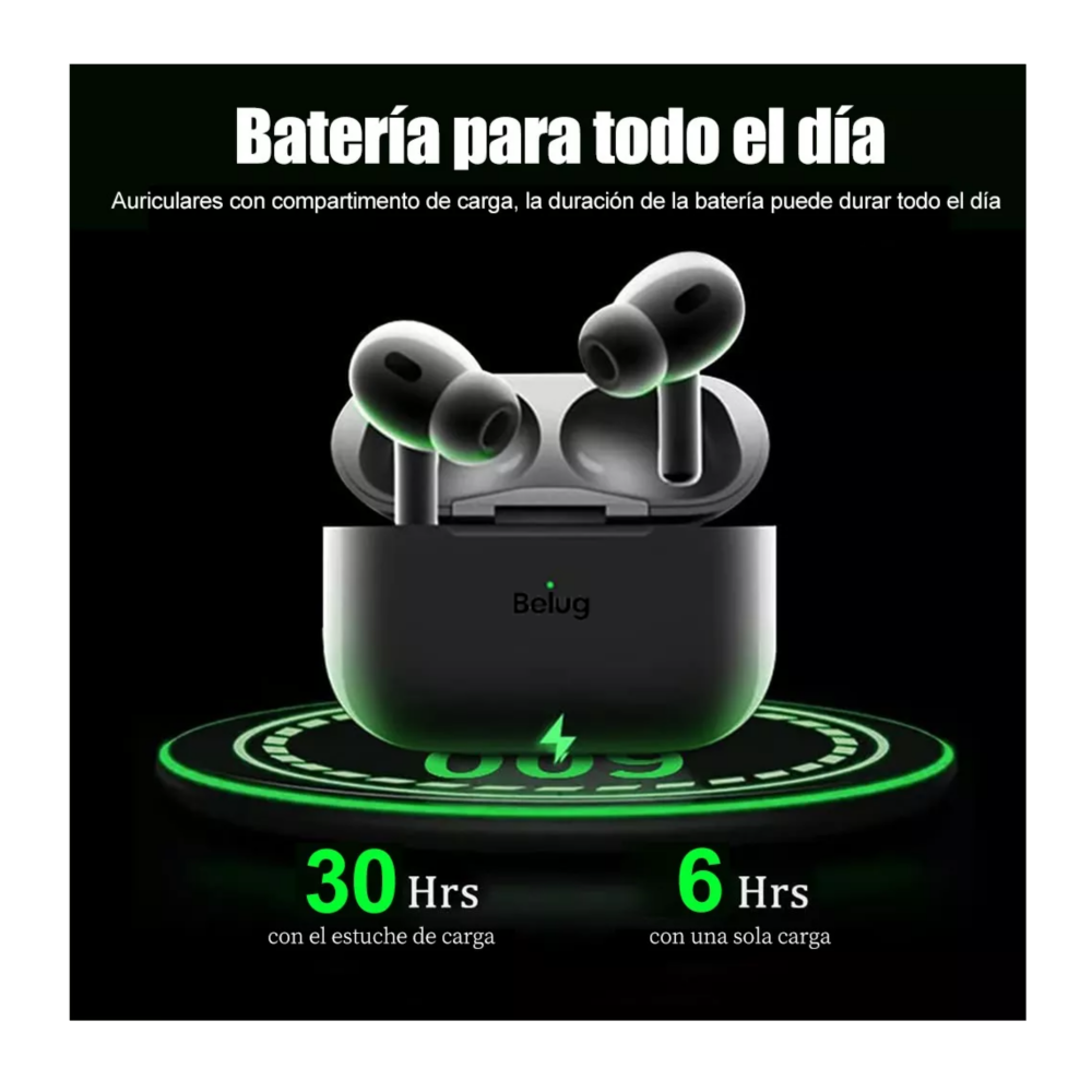 Foto 4 pulgar | Auriculares Inalámbricos Pro3 Compatibles Con Iphone Android Blanco Belug
