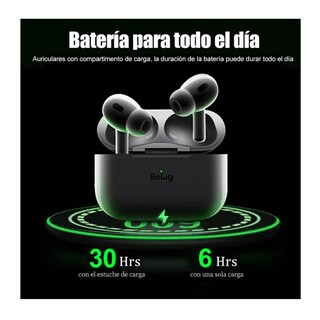 Foto 3 | Auriculares Inalámbricos Pro3 Compatibles Con Iphone Android Blanco Belug