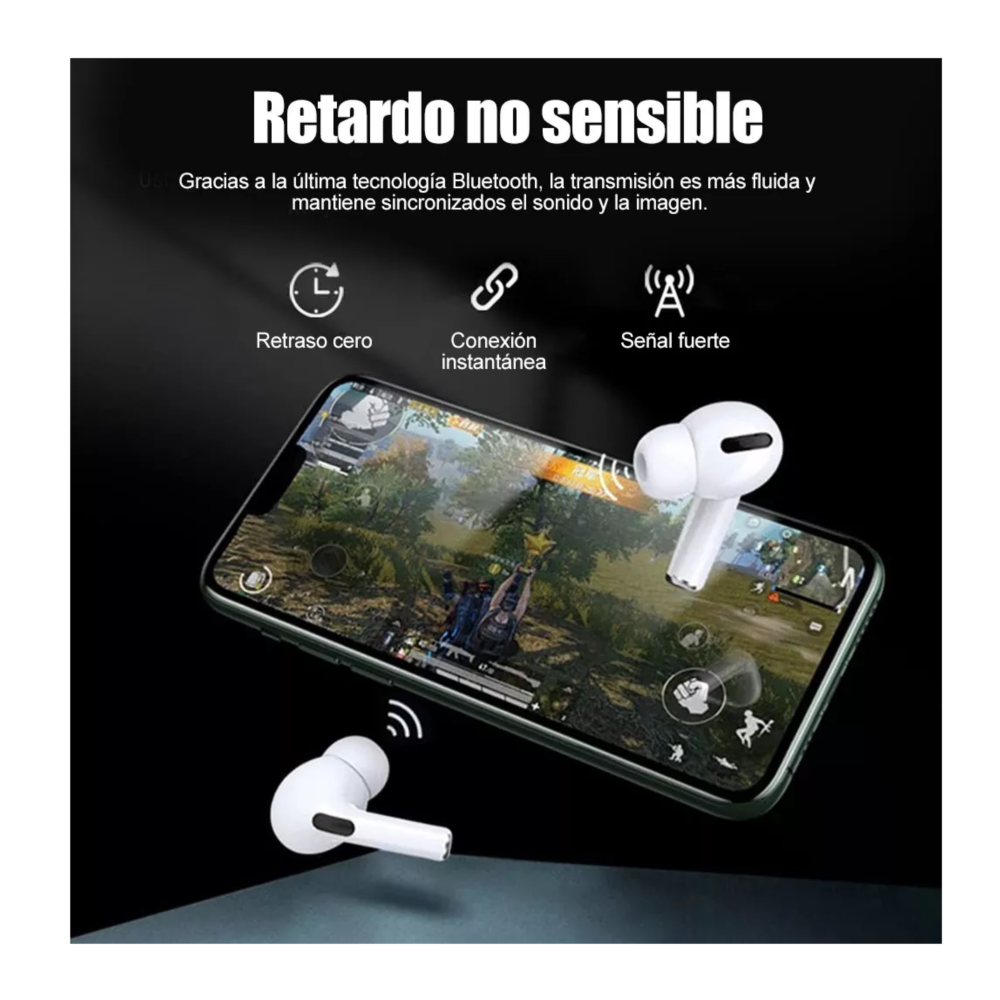 Foto 5 pulgar | Auriculares Inalámbricos Pro3 Compatibles Con Iphone Android Blanco Belug