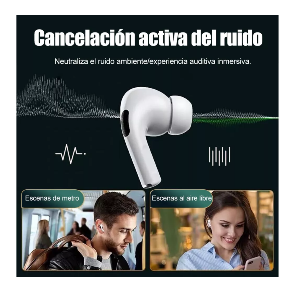 Foto 6 pulgar | Auriculares Inalámbricos Pro3 Compatibles Con Iphone Android Blanco Belug