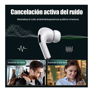 Foto 5 | Auriculares Inalámbricos Pro3 Compatibles Con Iphone Android Blanco Belug