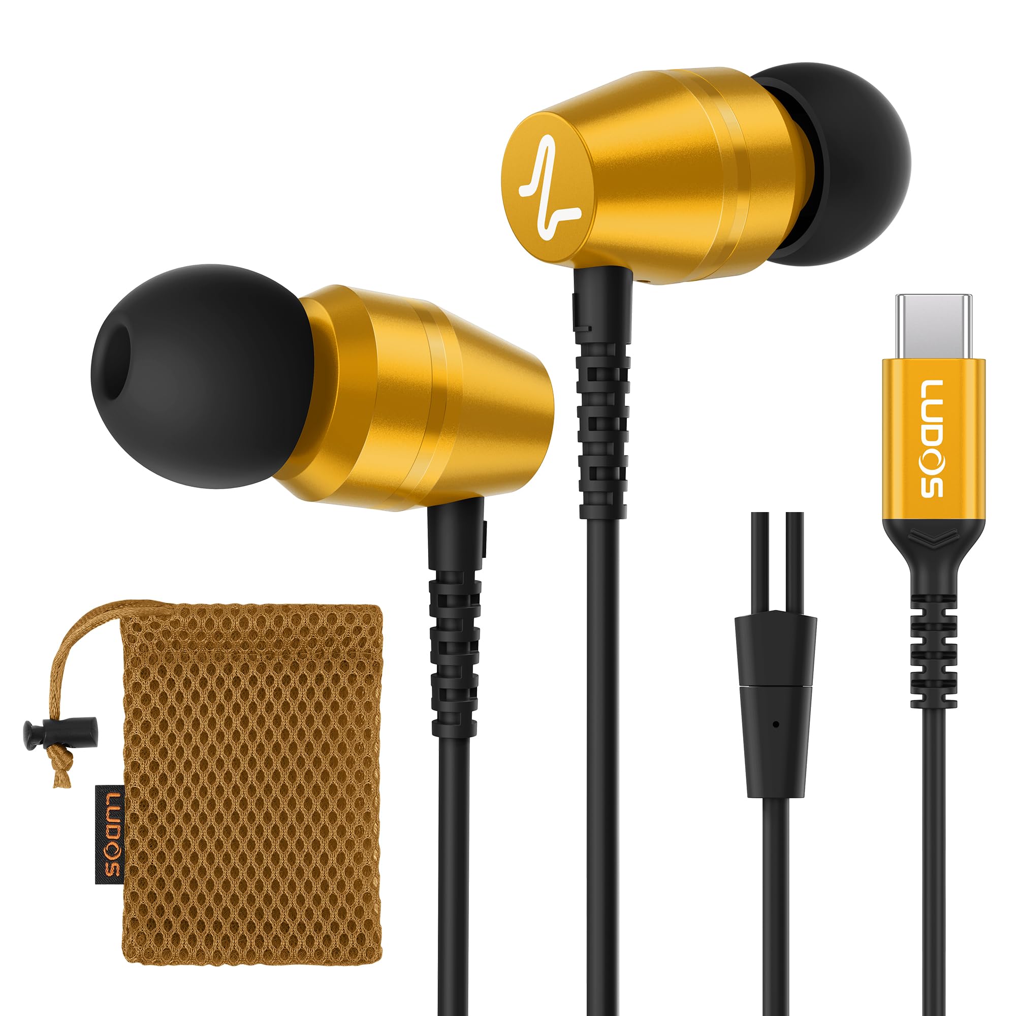 Foto 2 pulgar | Auriculares Ludos Omnitone Usb-c Para Iphone 16 15 Pro Max Plus - Venta Internacional.
