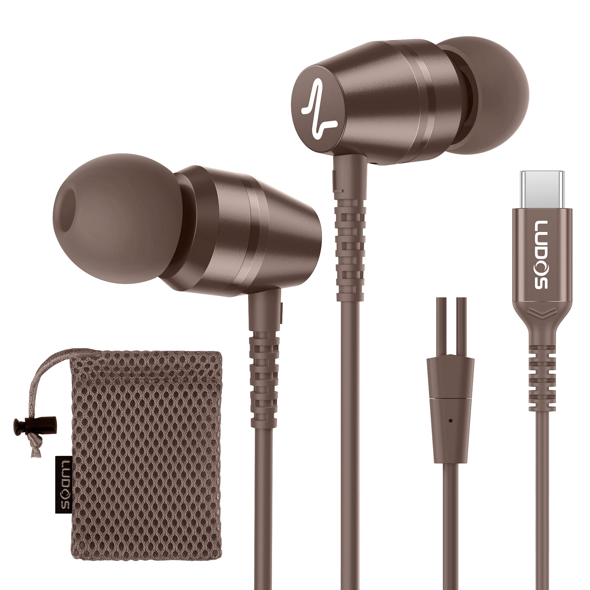 Auriculares Ludos Omnitone Usb-c Para Iphone 16 15 Pro Max Plus - Venta Internacional.