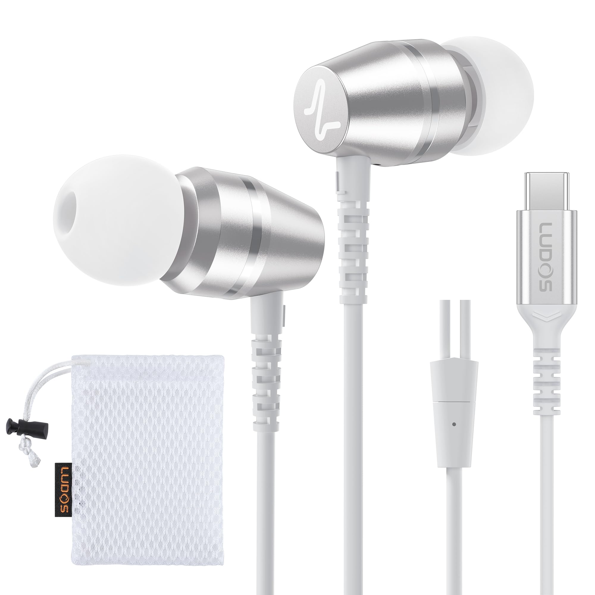 Foto 2 pulgar | Auriculares Ludos Omnitone Usb-c Para Iphone 16 15 Pro Max Plus - Venta Internacional.