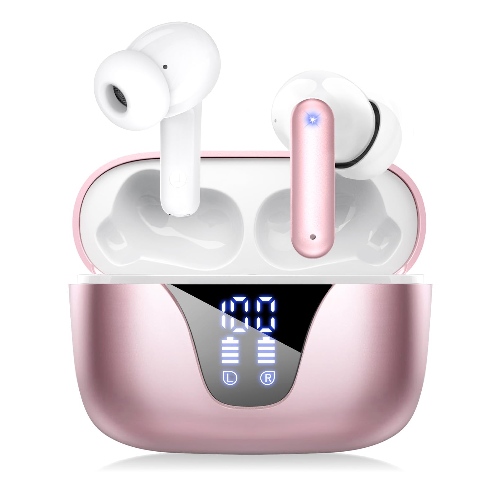 Auriculares Inalámbricos Ziuty 2025 Bluetooth 5.3 50 Horas De Reproducción, Color Rosa - Venta Internacional.
