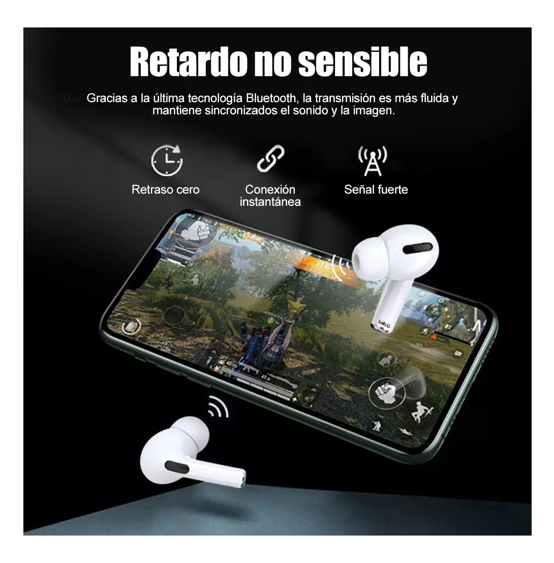 Foto 4 pulgar | Auriculares Inalámbricos Pro3 Compatibles Con Iphone Android Blanco