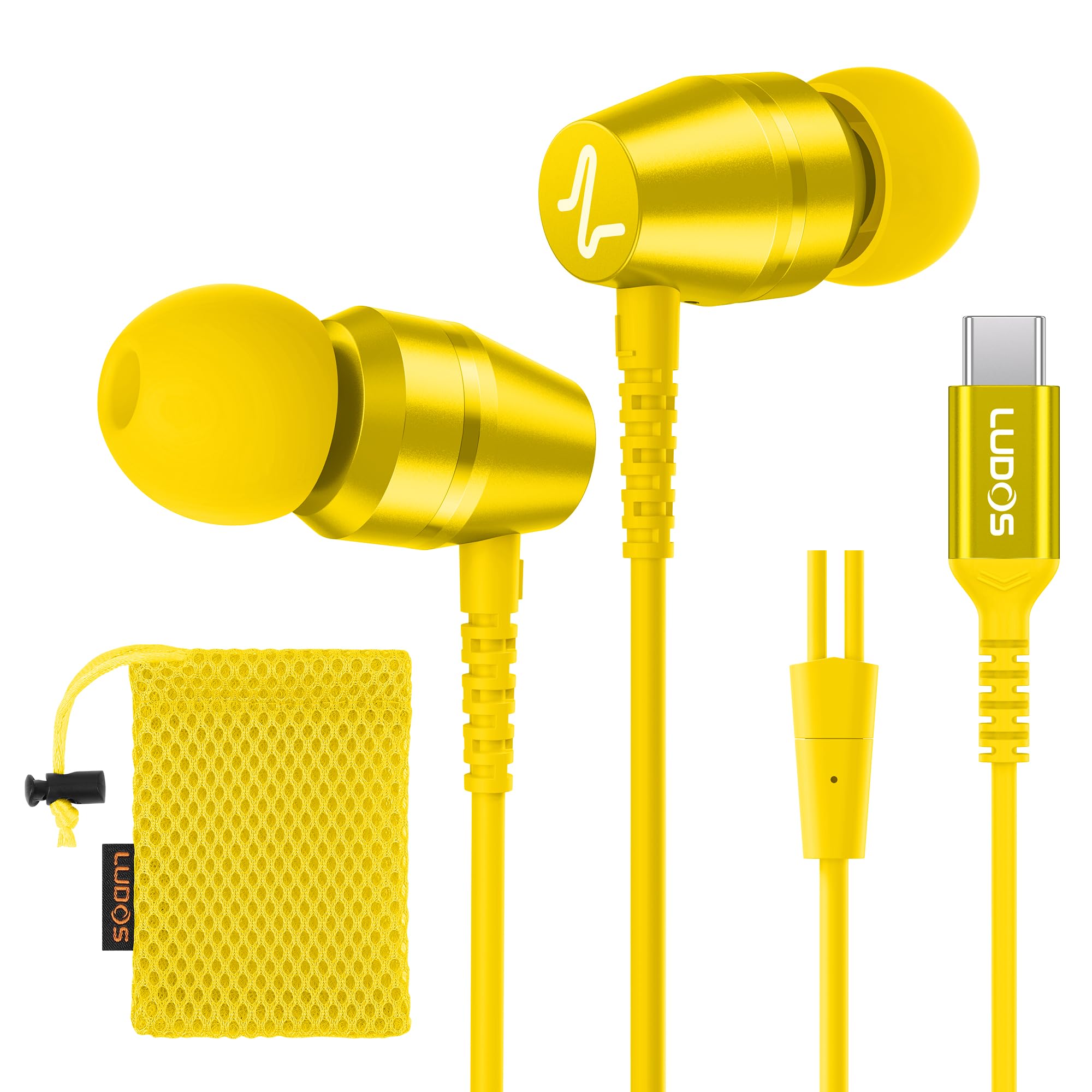 Auriculares Ludos Omnitone Usb-c Para Iphone 16 15 Pro Max Plus - Venta Internacional.