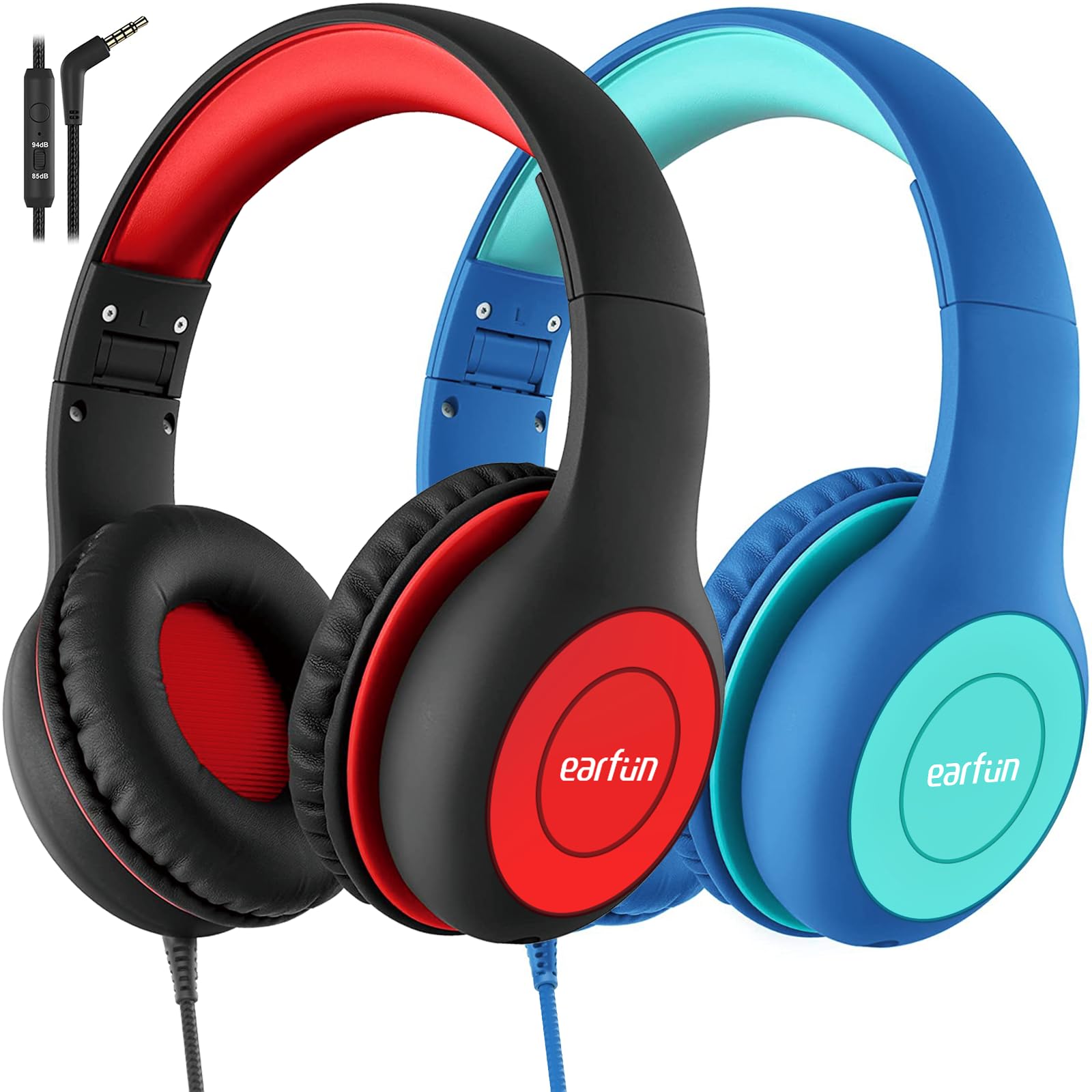 Foto 2 pulgar | Auriculares Earfun Kids Con Cable Y Micrófono Con Límite De Volumen De 85/94 Db - Venta Internacional.