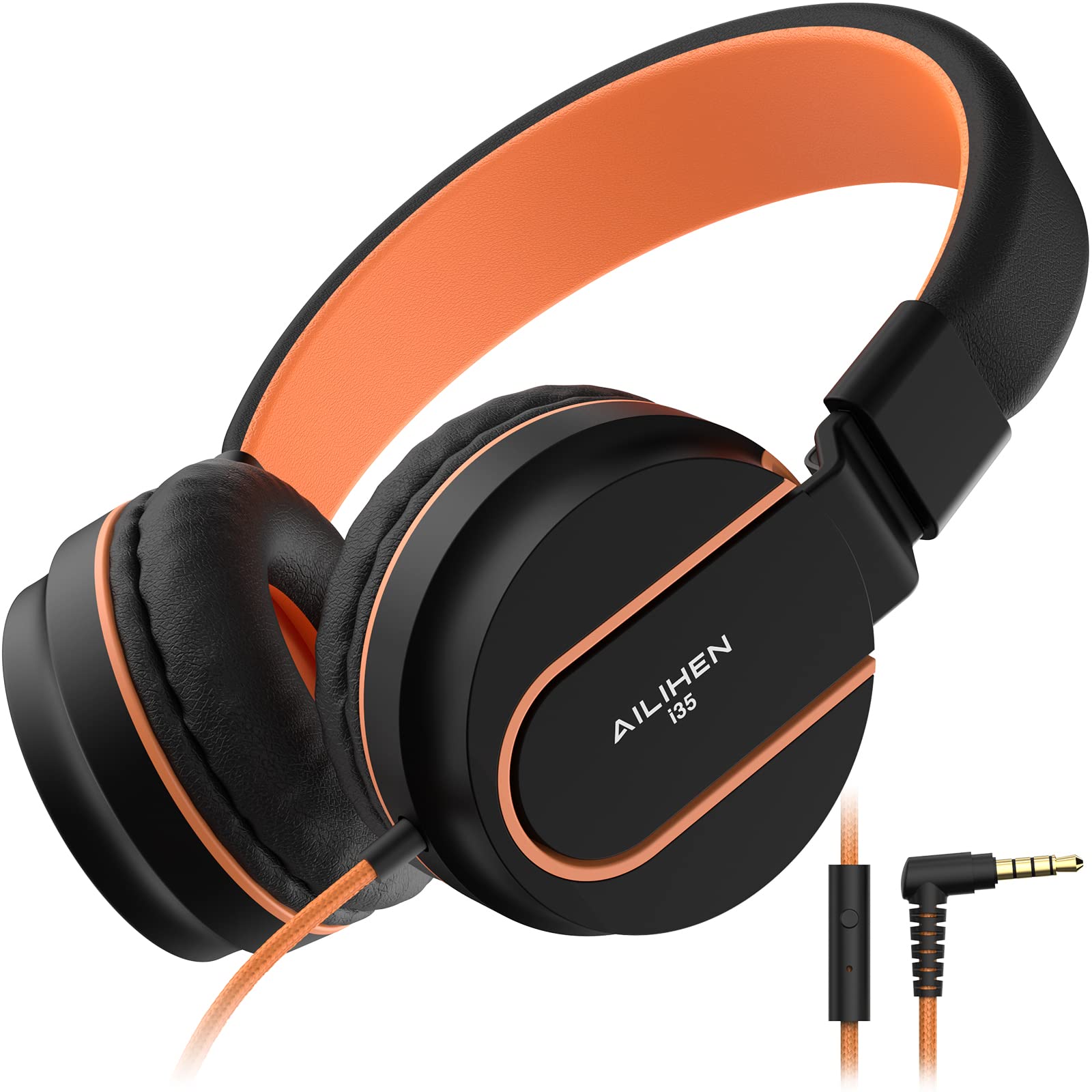 Foto 2 pulgar | Auriculares Intraurales Ailihen I35 Kids Safe, Volumen 93 Db, Negro Y Naranja - Venta Internacional.