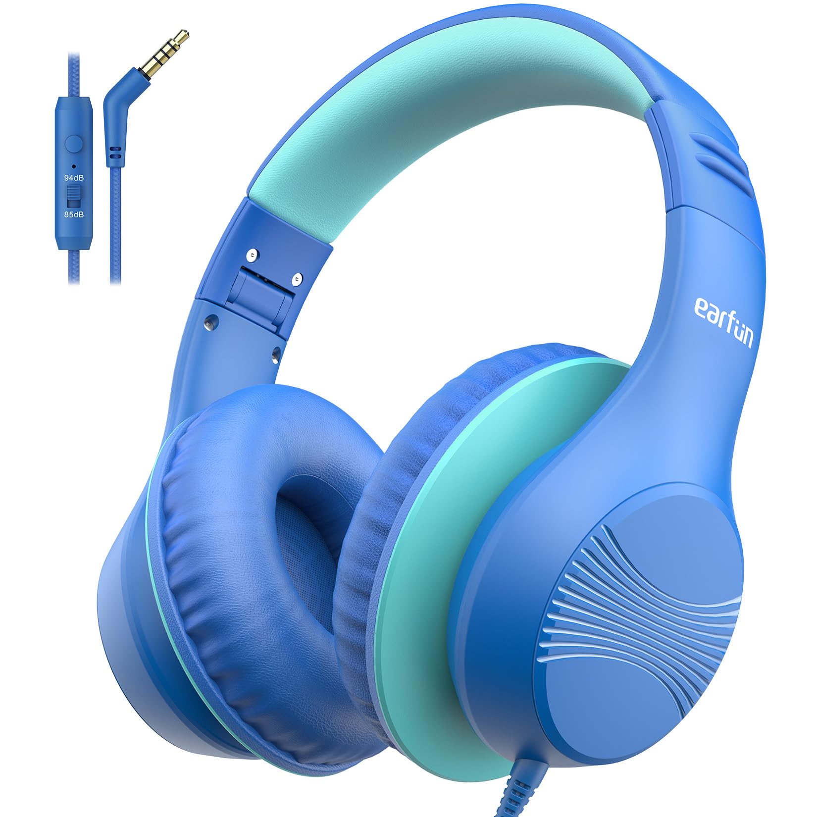 Foto 2 pulgar | Auriculares Earfun K3 Kids Over Ear Con Micrófono 85/94 Db, Color Azul - Venta Internacional.