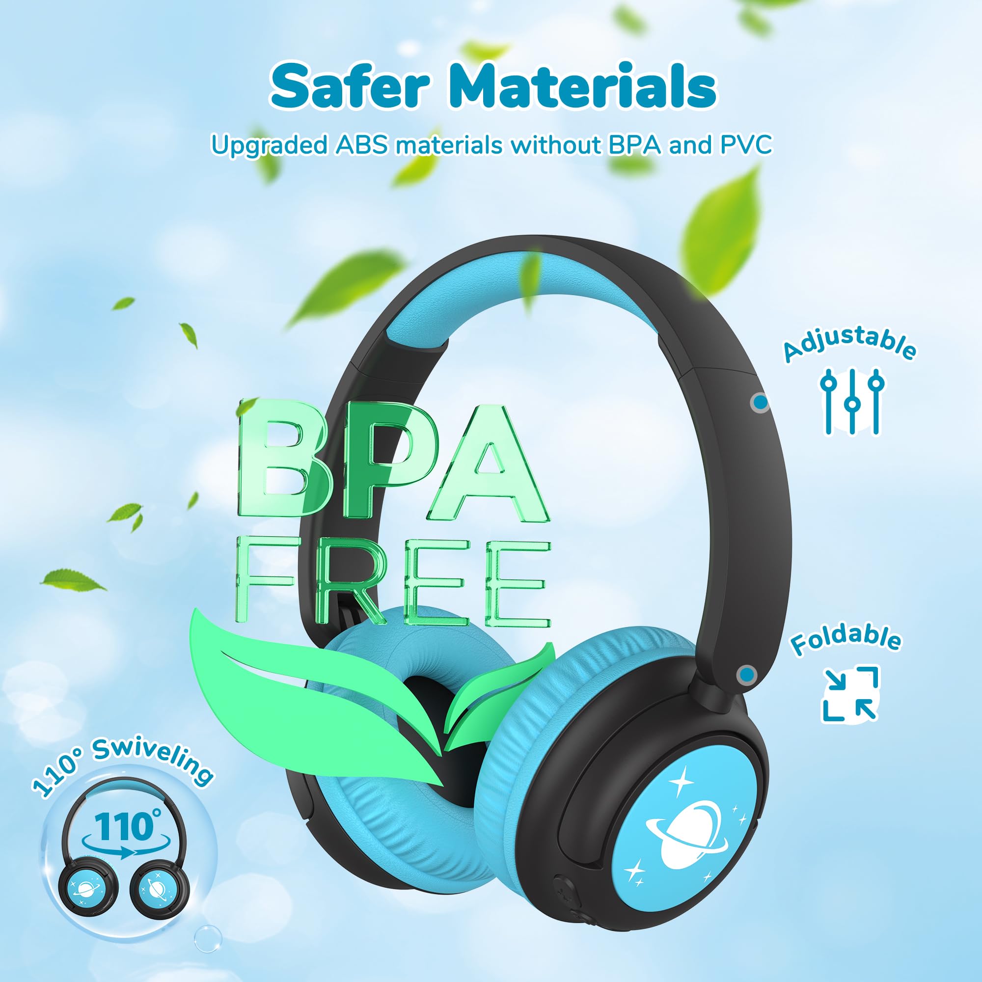 Foto 5 pulgar | Auriculares Bluetooth Iclever Bth22 Para Niños, 60 Horas De Reproducción, Color Negro - Venta Internacional.