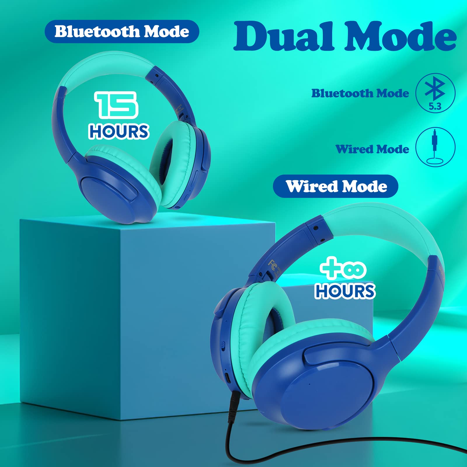 Foto 4 pulgar | Auriculares Inalámbricos Para Niños Ffz Bluetooth 5.3 Con Límite De Volumen - Venta Internacional.