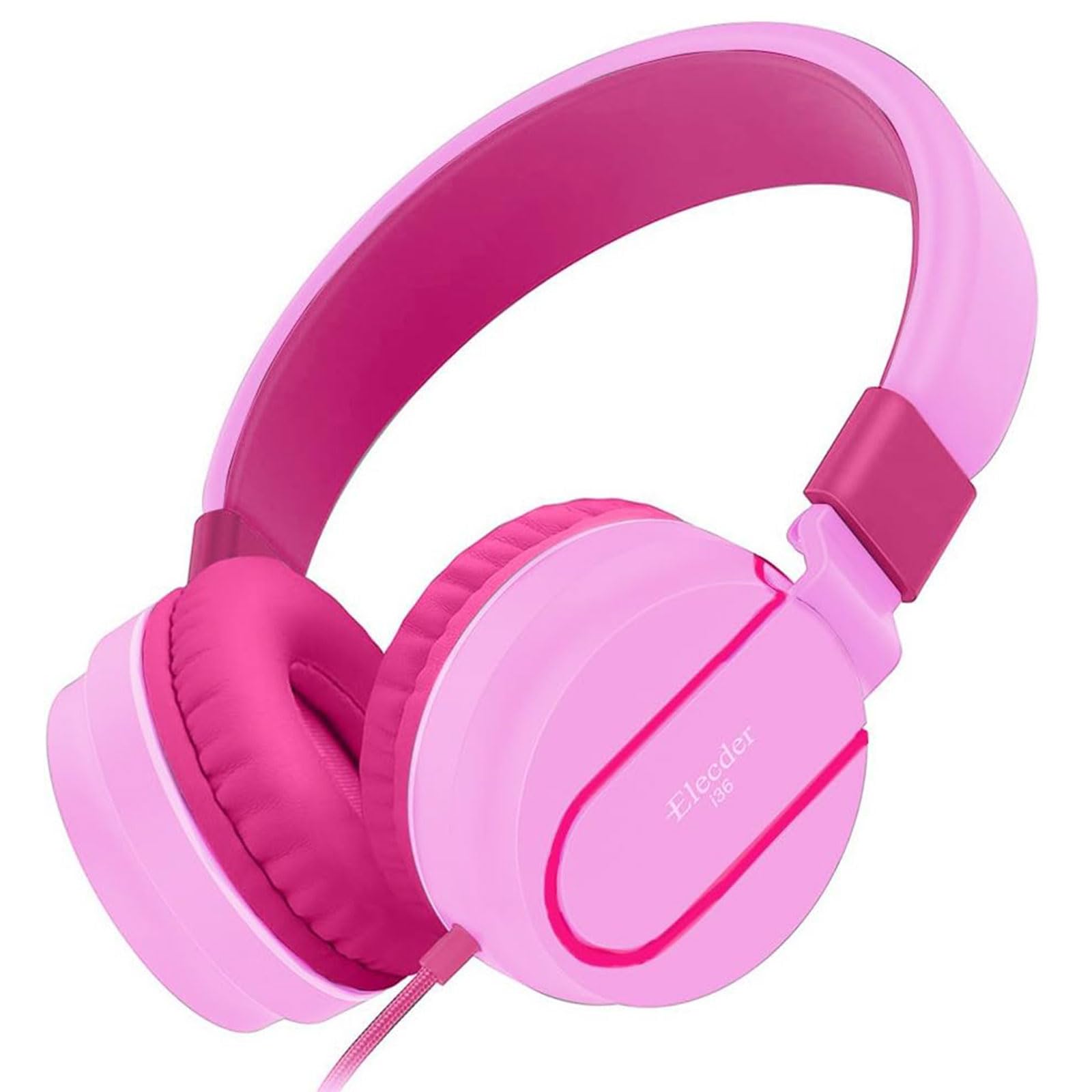 Foto 2 pulgar | Auriculares Elecder I36 Para Niños, Plegables, Para Usar En La Oreja, Color Rosa Y Rosa - Venta Internacional.