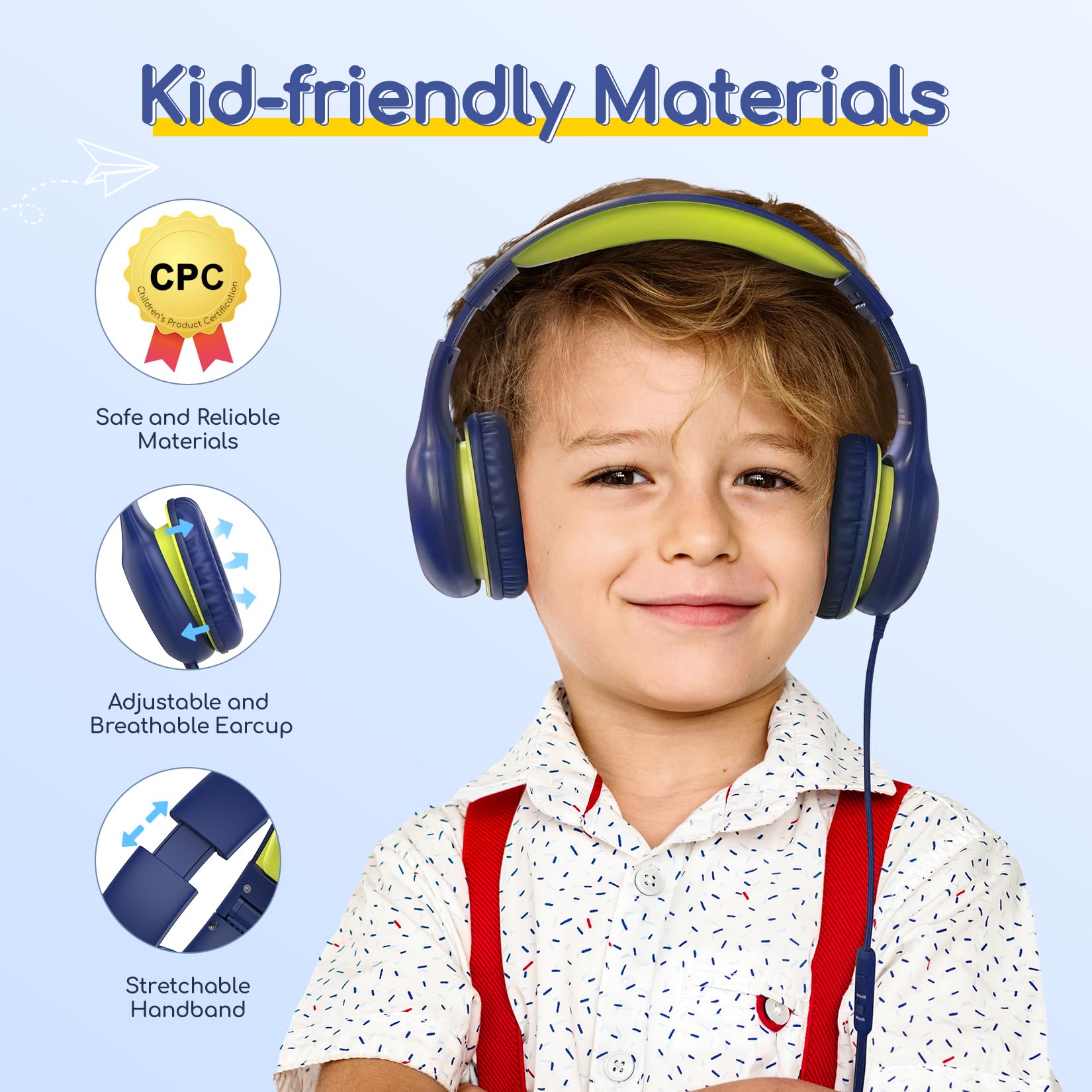 Foto 5 | Auriculares Earfun Kids Con Cable Y Micrófono Con Límite De Volumen De 85/94 Db - Venta Internacional.