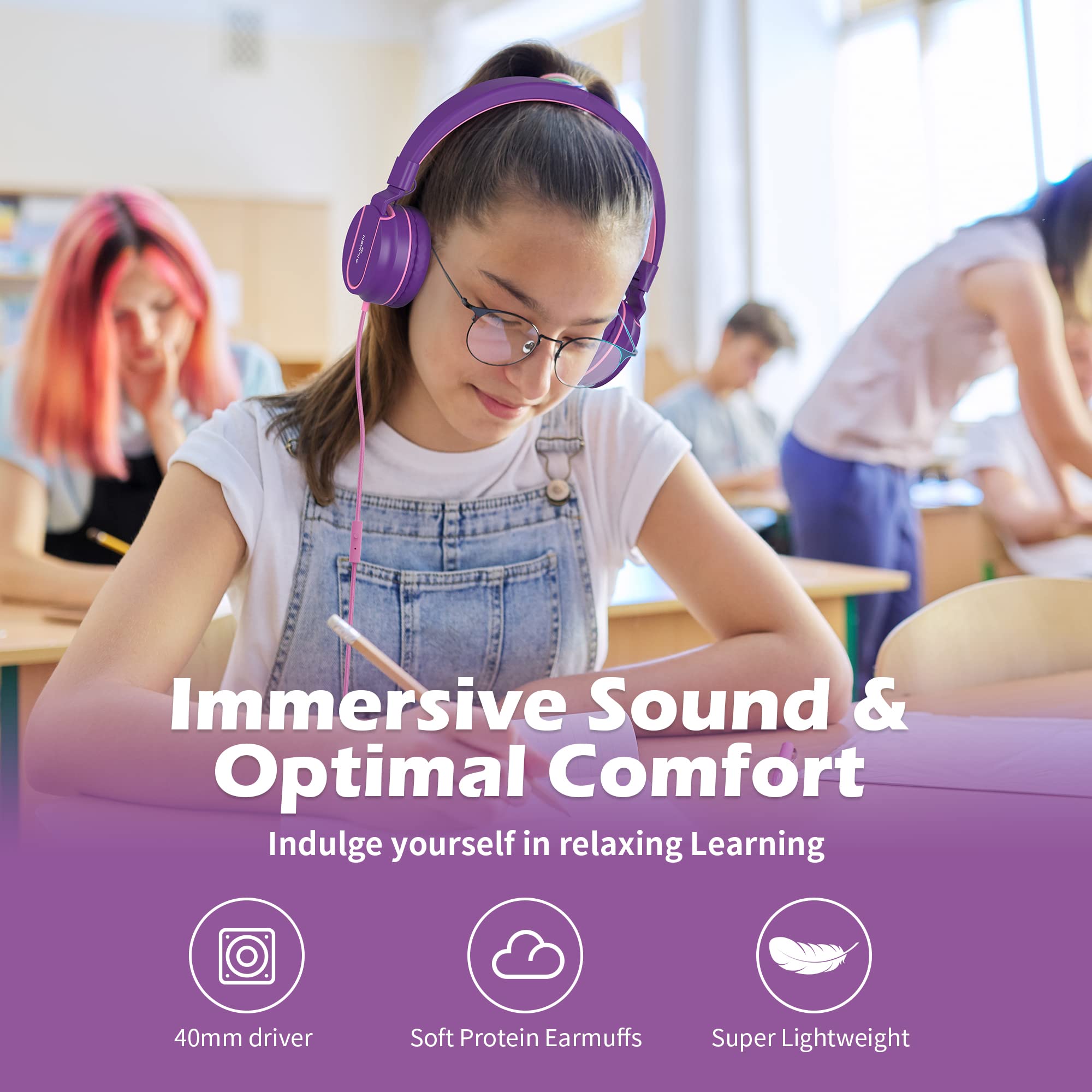 Foto 3 pulgar | Auriculares Intraurales Ailihen I35 Para Niños, Seguros, Volumen 93 Db Con Micrófono - Venta Internacional.