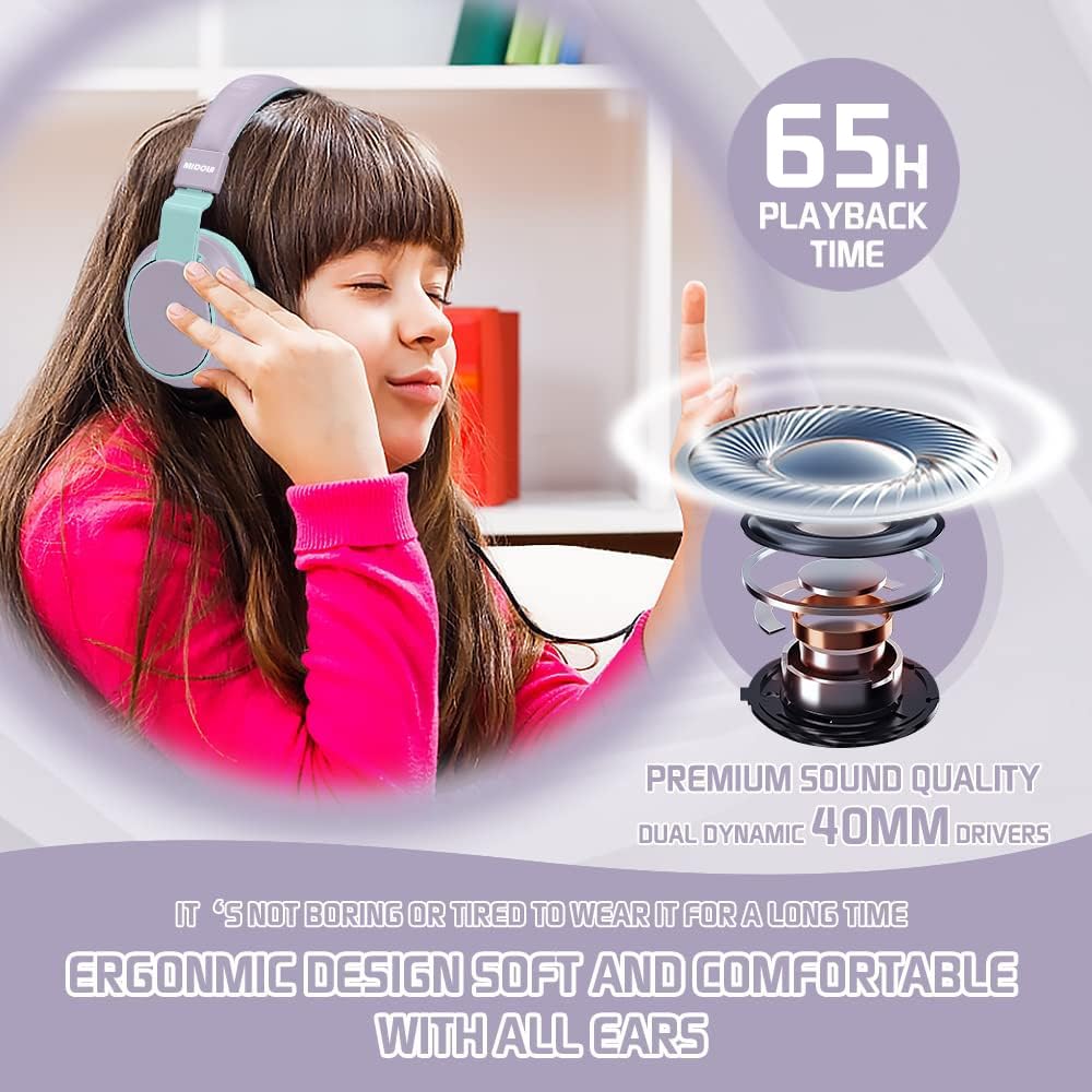 Foto 4 pulgar | Auriculares Midola Kids Bluetooth 5.3 Inalámbricos 60 H De Tiempo De Reproducción - Venta Internacional.