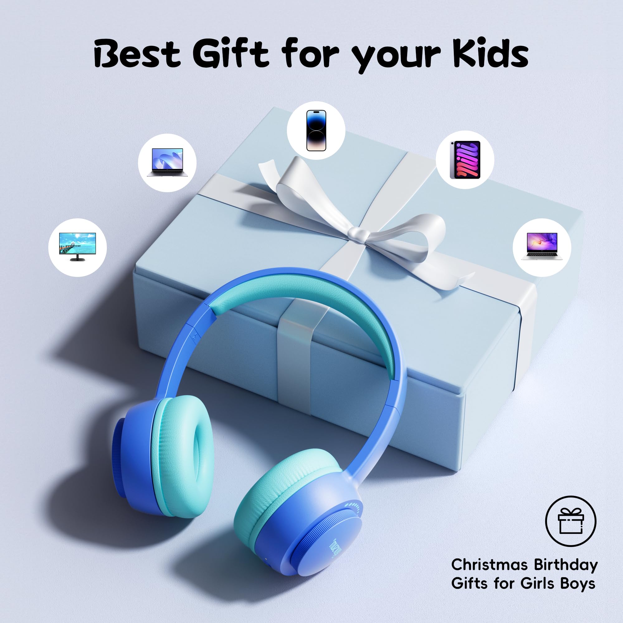 Foto 7 pulgar | Auriculares Infantiles Gorsun Bluetooth 5.3 45h Play Time Blue - Venta Internacional.