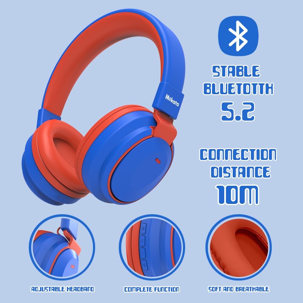 Foto 4 pulgar | Auriculares Mokata Kids Bluetooth 5.3 Inalámbricos, 60 Horas De Reproducción - Venta Internacional.