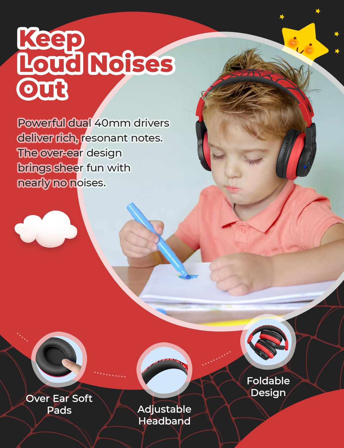 Foto 7 pulgar | Auriculares Bluetooth Iclever Bth12 Kids Led 85h Playtime - Venta Internacional.
