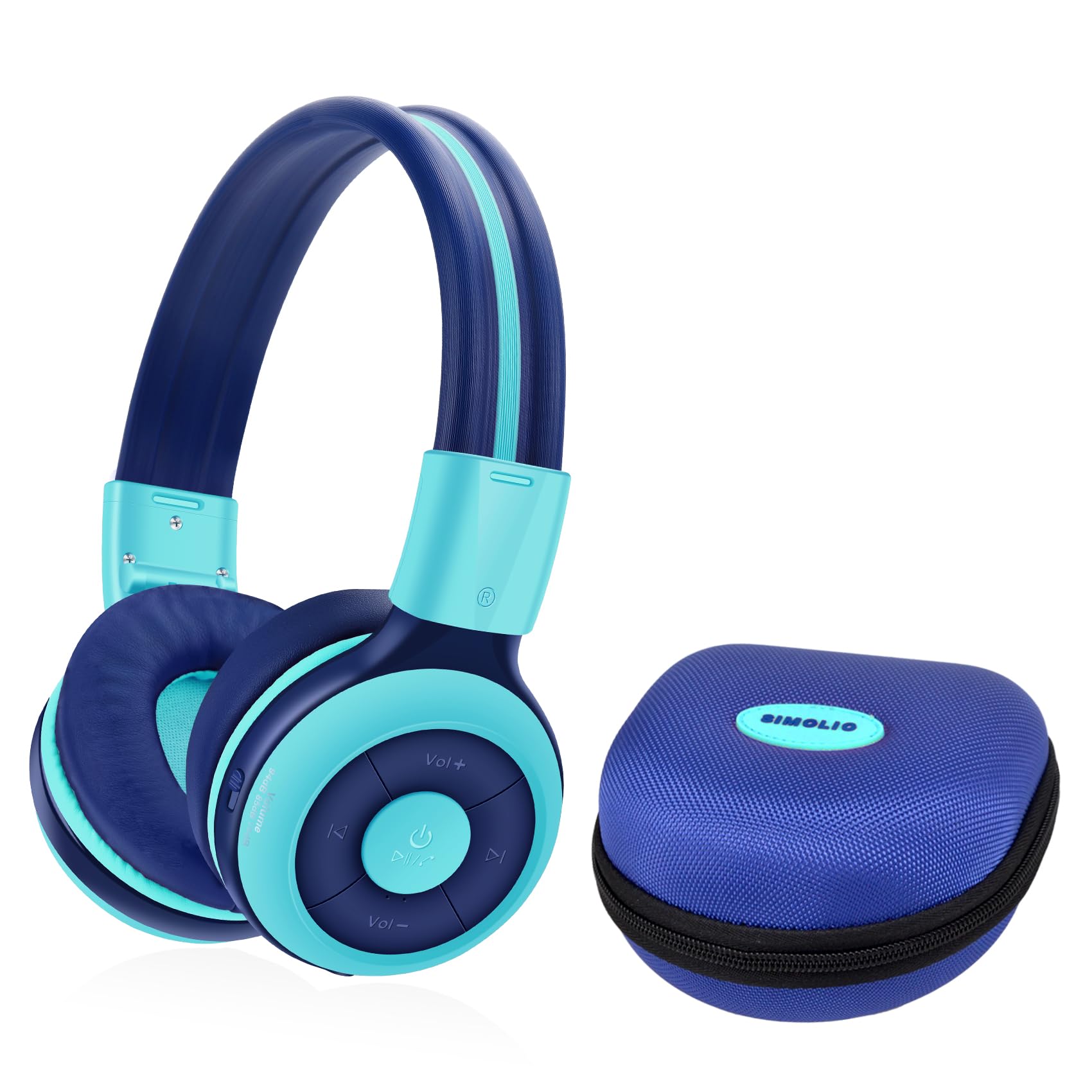 Foto 2 pulgar | Auriculares Inalámbricos Bluetooth Simolio Kids Con Micrófono Azul - Venta Internacional.