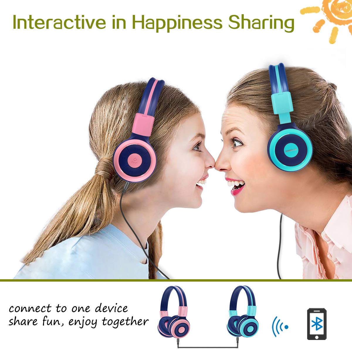 Foto 5 pulgar | Auriculares Inalámbricos Bluetooth Simolio Kids Con Micrófono Azul - Venta Internacional.
