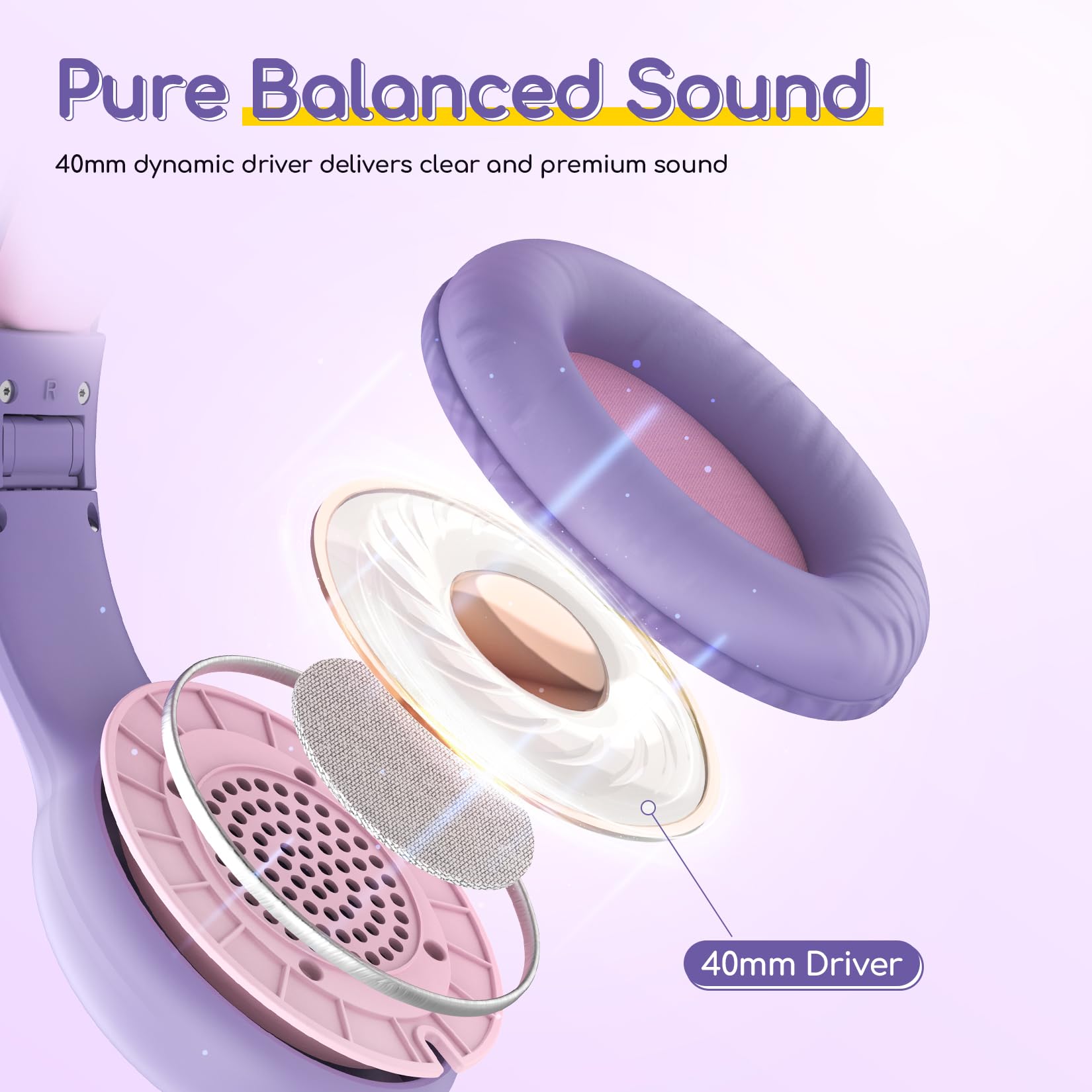 Foto 7 pulgar | Auriculares Earfun Kids Con Cable Y Micrófono Con Límite De Volumen De 85/94 Db - Venta Internacional.