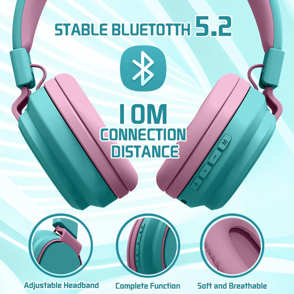 Foto 6 pulgar | Auriculares Midola Kids Bluetooth 5.3 Inalámbricos 60 H De Tiempo De Reproducción - Venta Internacional.