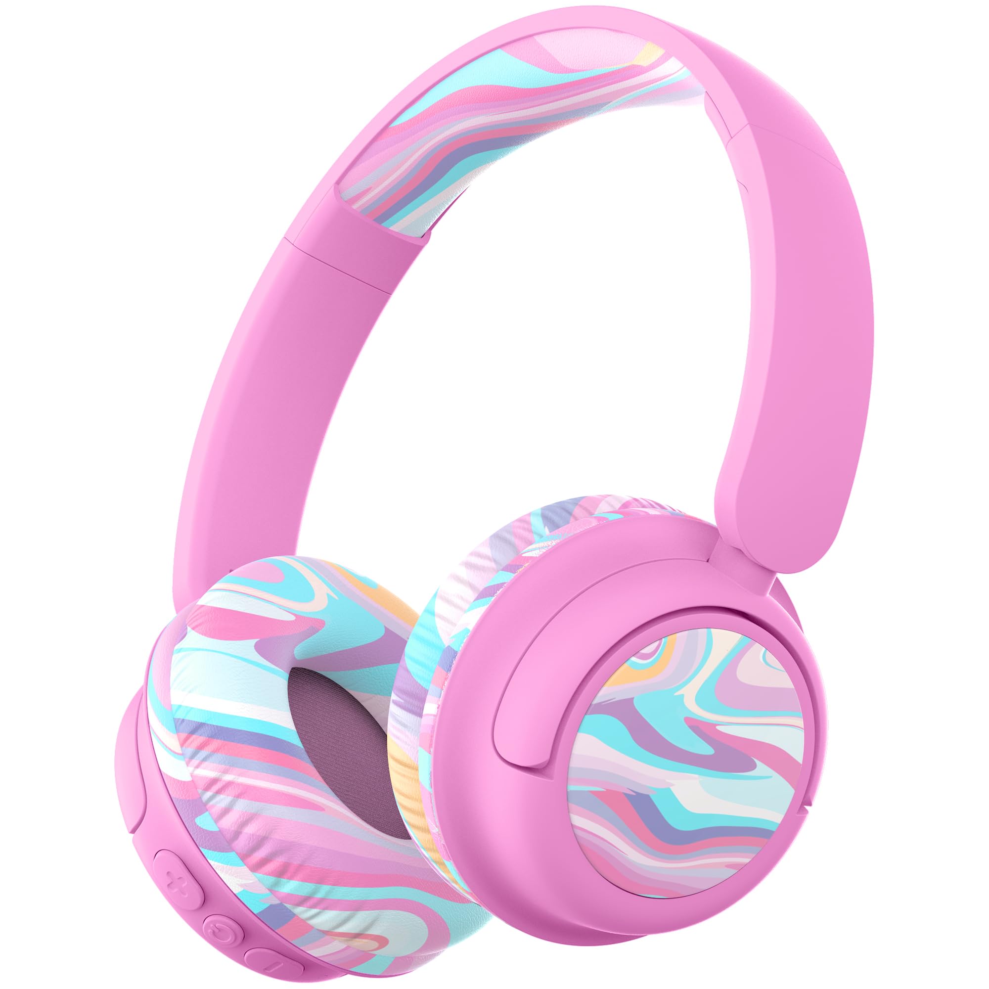 Auriculares Bluetooth Iclever Bth22 Kids 60 H Play Time Rosa - Venta Internacional.