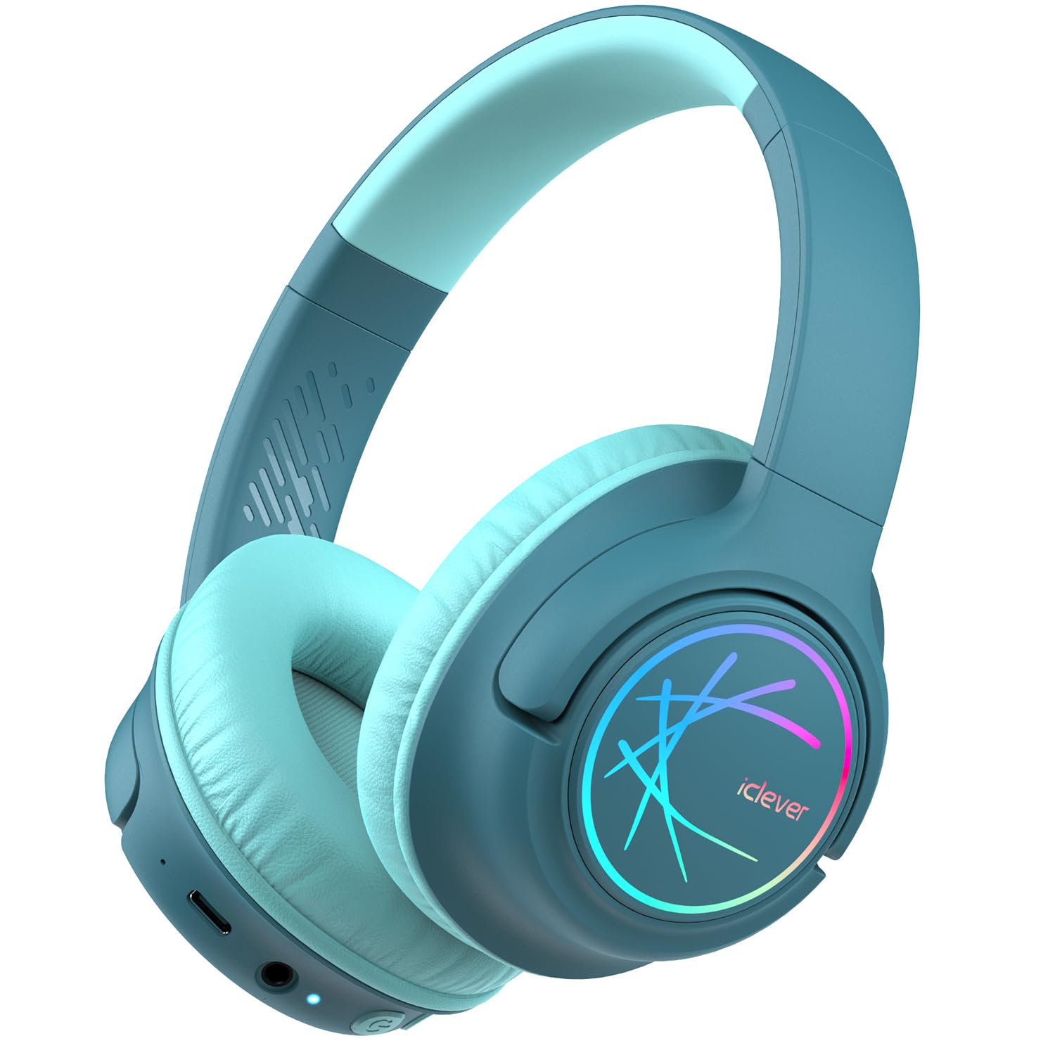 Foto 2 pulgar | Auriculares Bluetooth Iclever Bth18 Para Niños Con Luces Led Verdes - Venta Internacional.