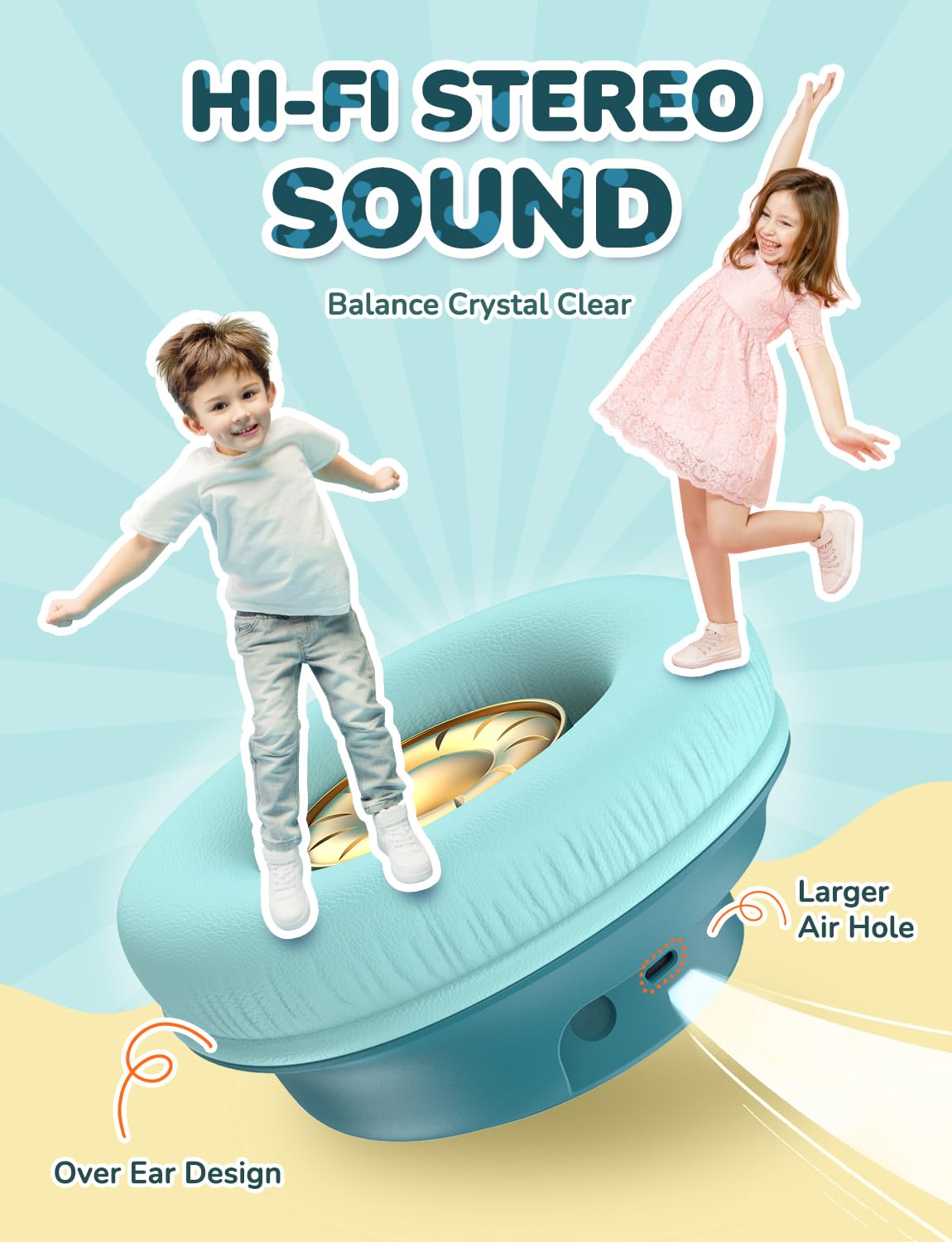 Foto 4 pulgar | Auriculares Bluetooth Iclever Bth18 Para Niños Con Luces Led Verdes - Venta Internacional.