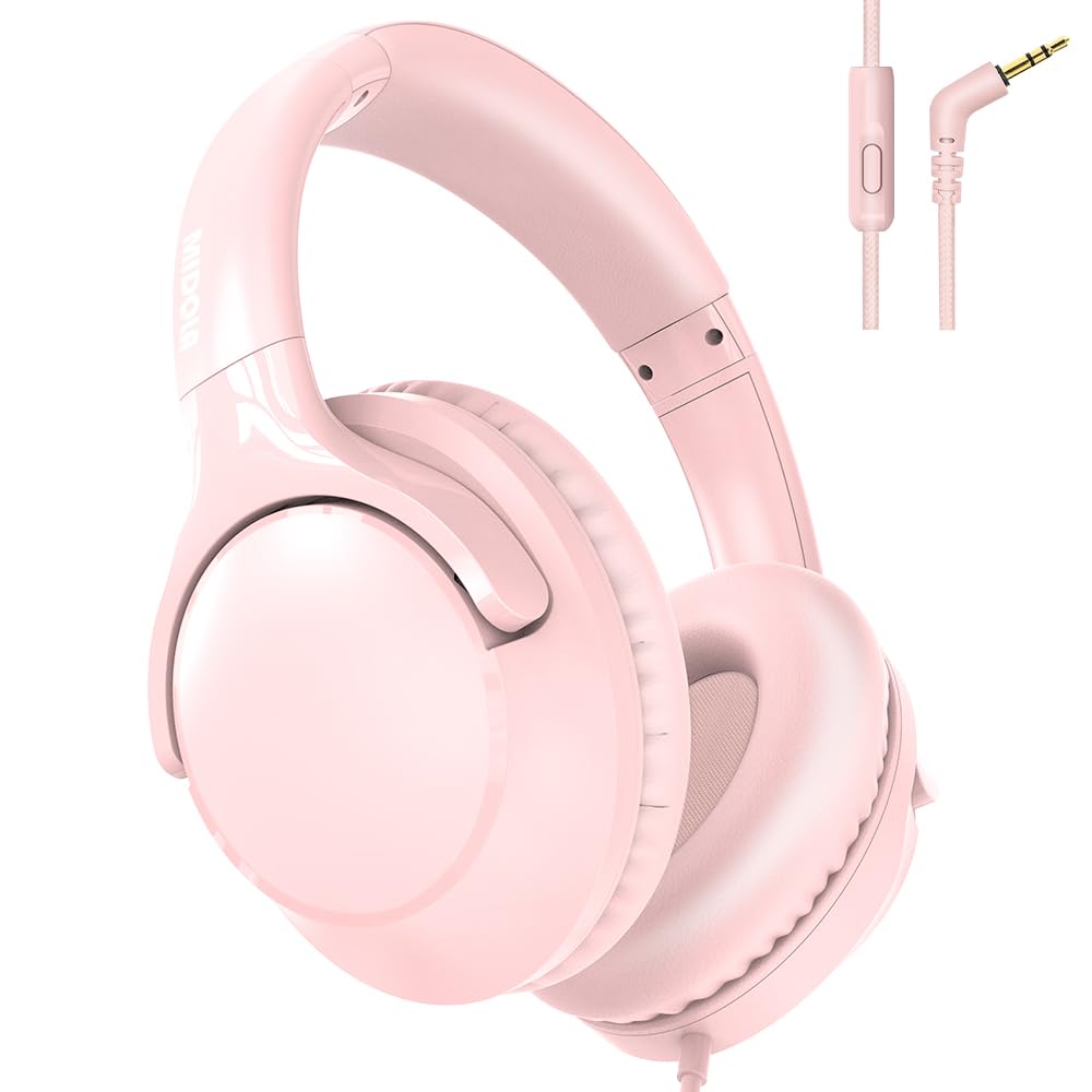 Foto 2 pulgar | Auriculares Con Cable Midola Hi-fi Sound Con Micrófono Rosa - Venta Internacional.