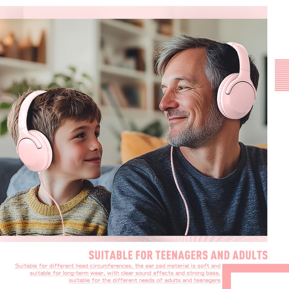 Foto 7 pulgar | Auriculares Con Cable Midola Hi-fi Sound Con Micrófono Rosa - Venta Internacional.