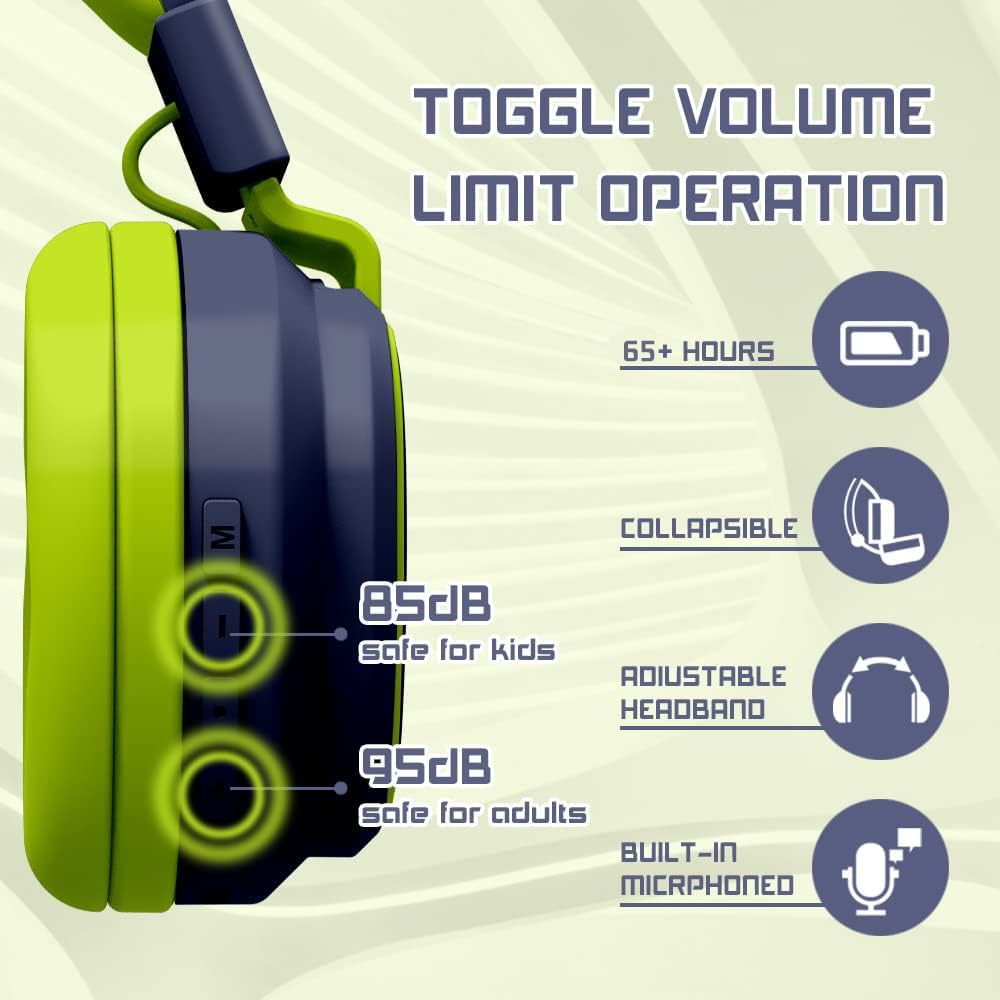 Foto 6 pulgar | Auriculares Midola Kids Bluetooth 5.3 Inalámbricos 60 H De Tiempo De Reproducción - Venta Internacional.