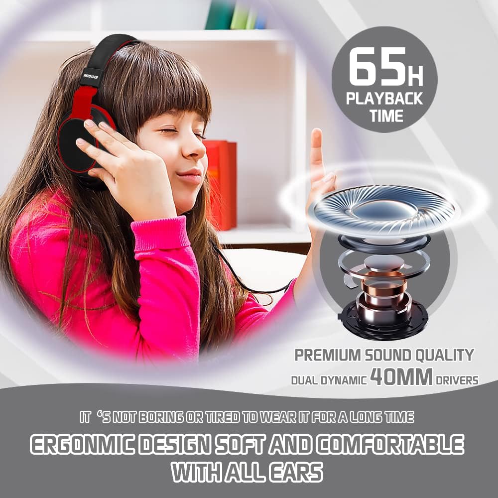 Foto 3 | Auriculares Midola Kids Bluetooth 5.3 Inalámbricos 60 H De Tiempo De Reproducción - Venta Internacional.