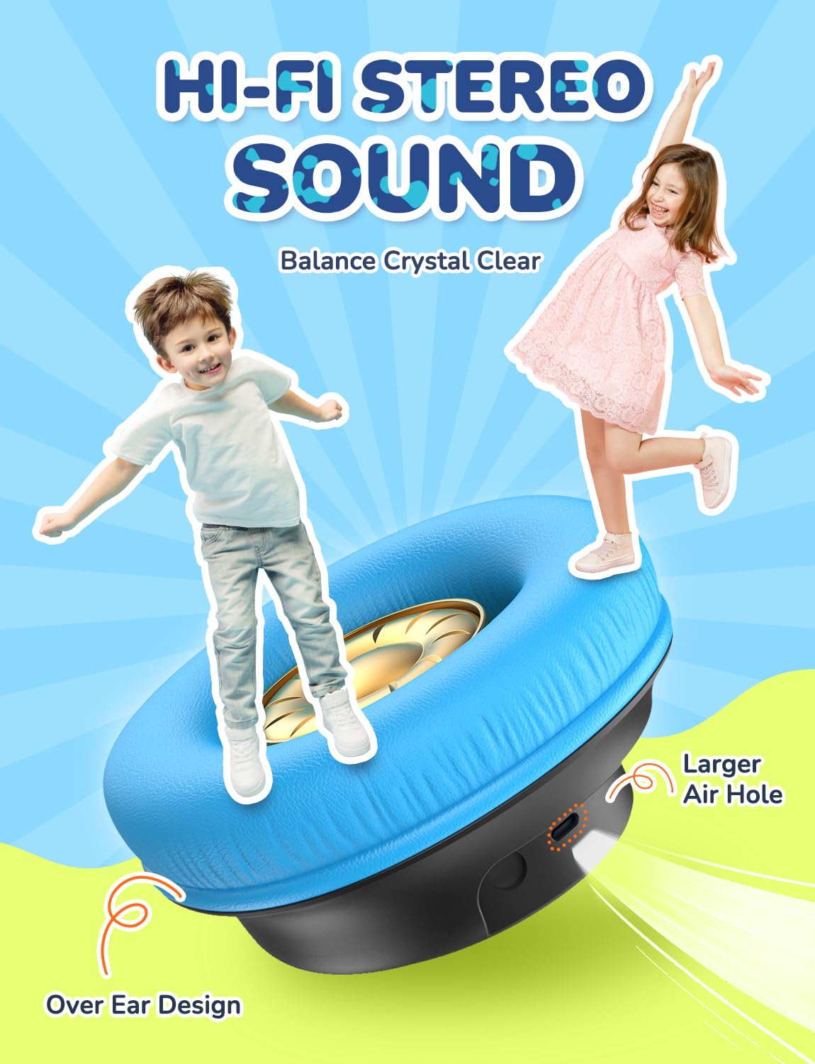 Foto 4 pulgar | Auriculares Bluetooth Iclever Bth18 Kids Led 43h Playtime Negros - Venta Internacional.