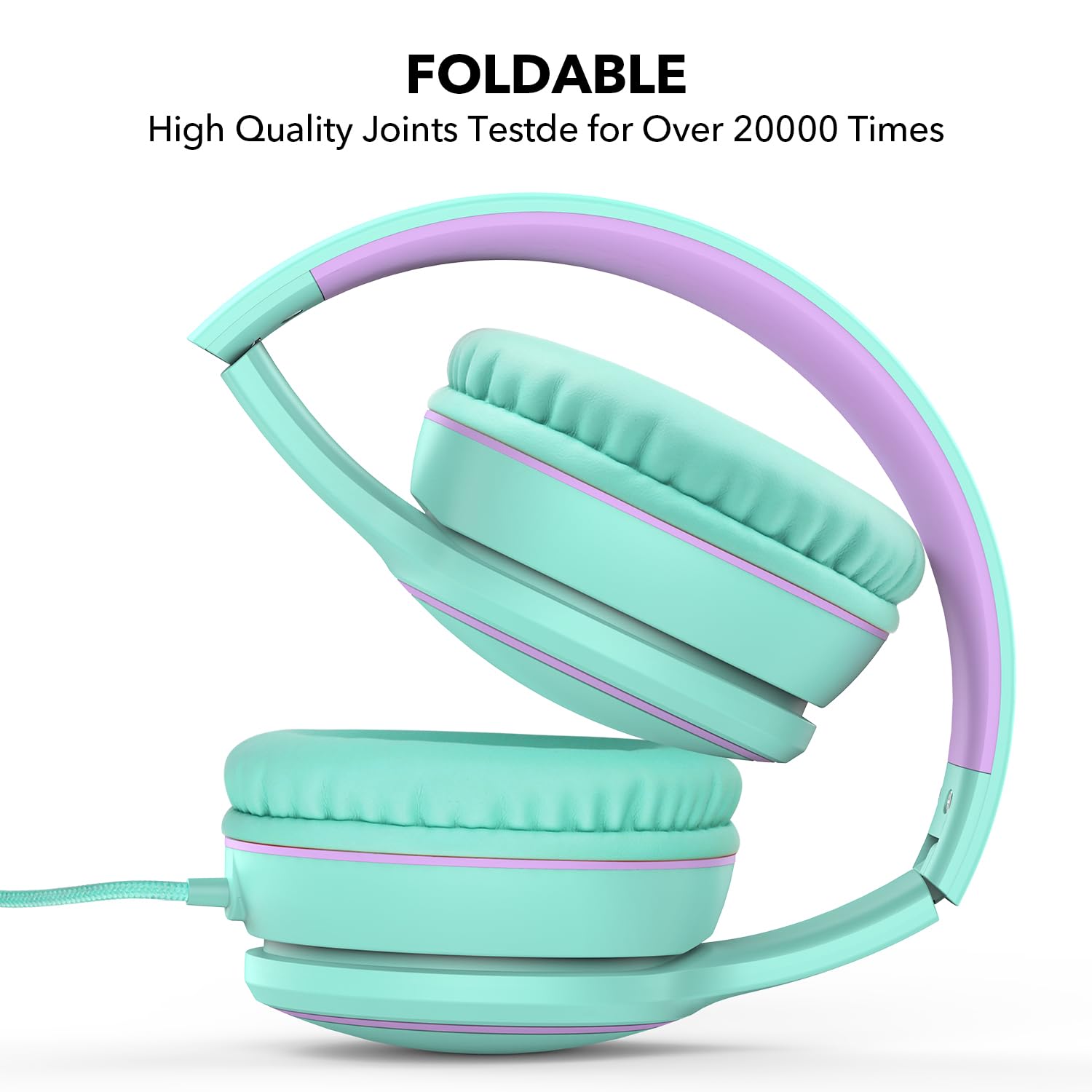 Foto 4 pulgar | Auriculares Rorsou R10 On-ear Con Micrófono, Color Verde Ligero - Venta Internacional.