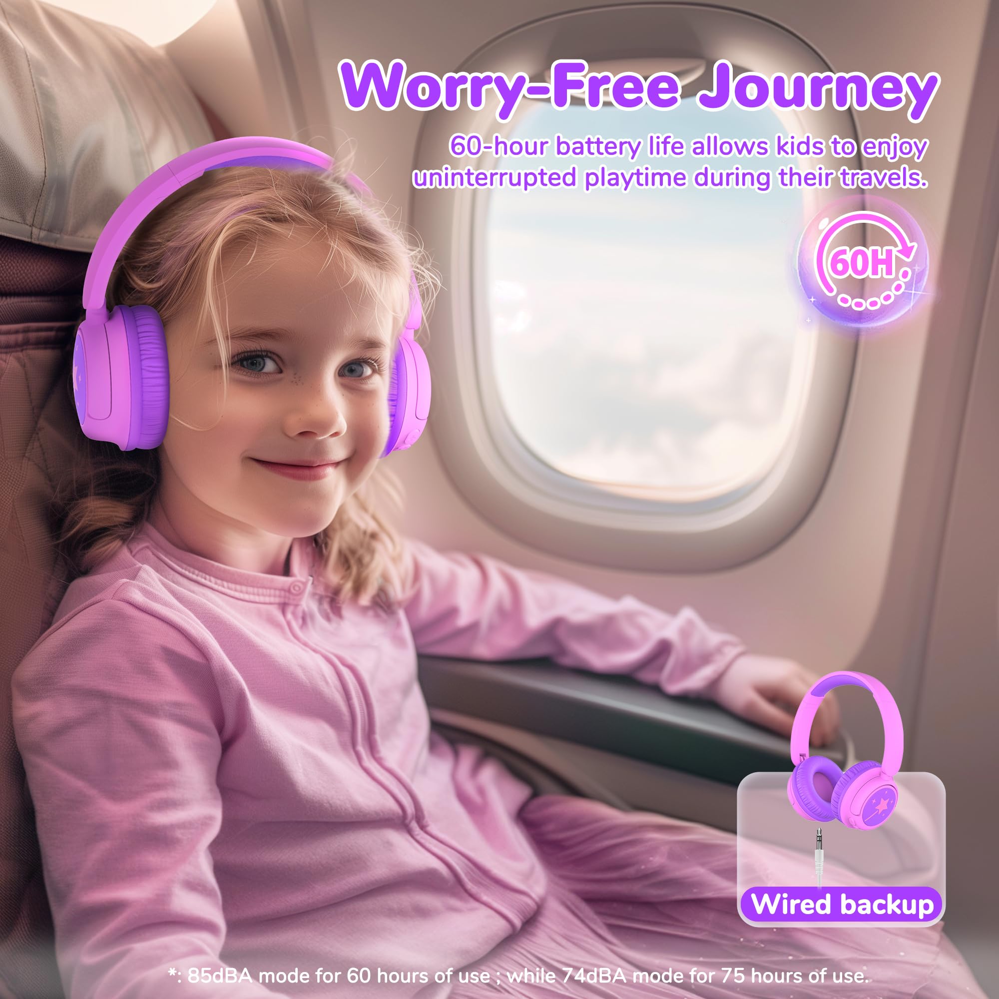 Foto 4 pulgar | Auriculares Bluetooth Iclever Bth22 Para Niños, 60 Horas, Tiempo De Juego, Paquete De 2 - Venta Internacional.