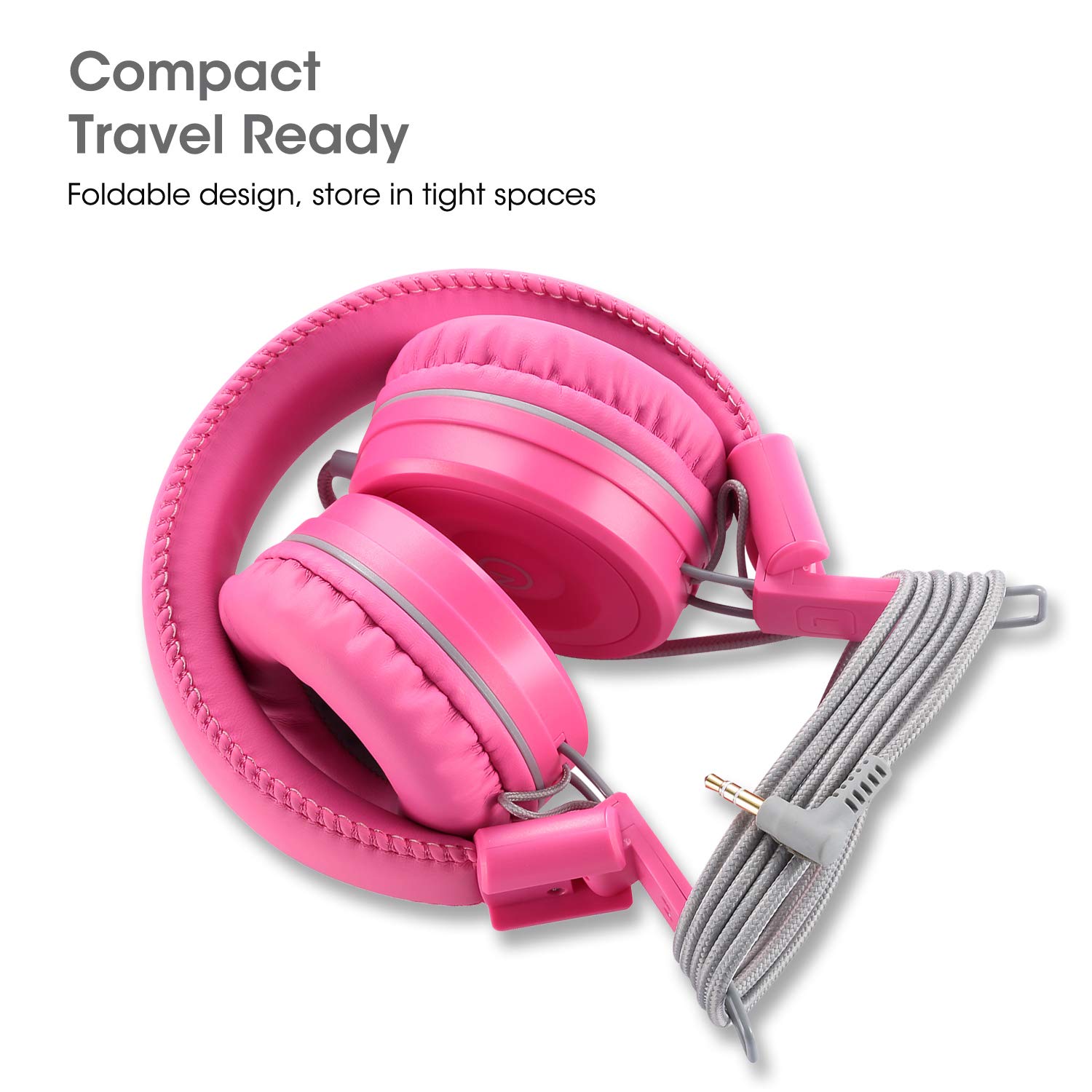 Foto 4 pulgar | Auriculares Noot Products K22 Kids Plegable Stereo Flamingo Pink - Venta Internacional.