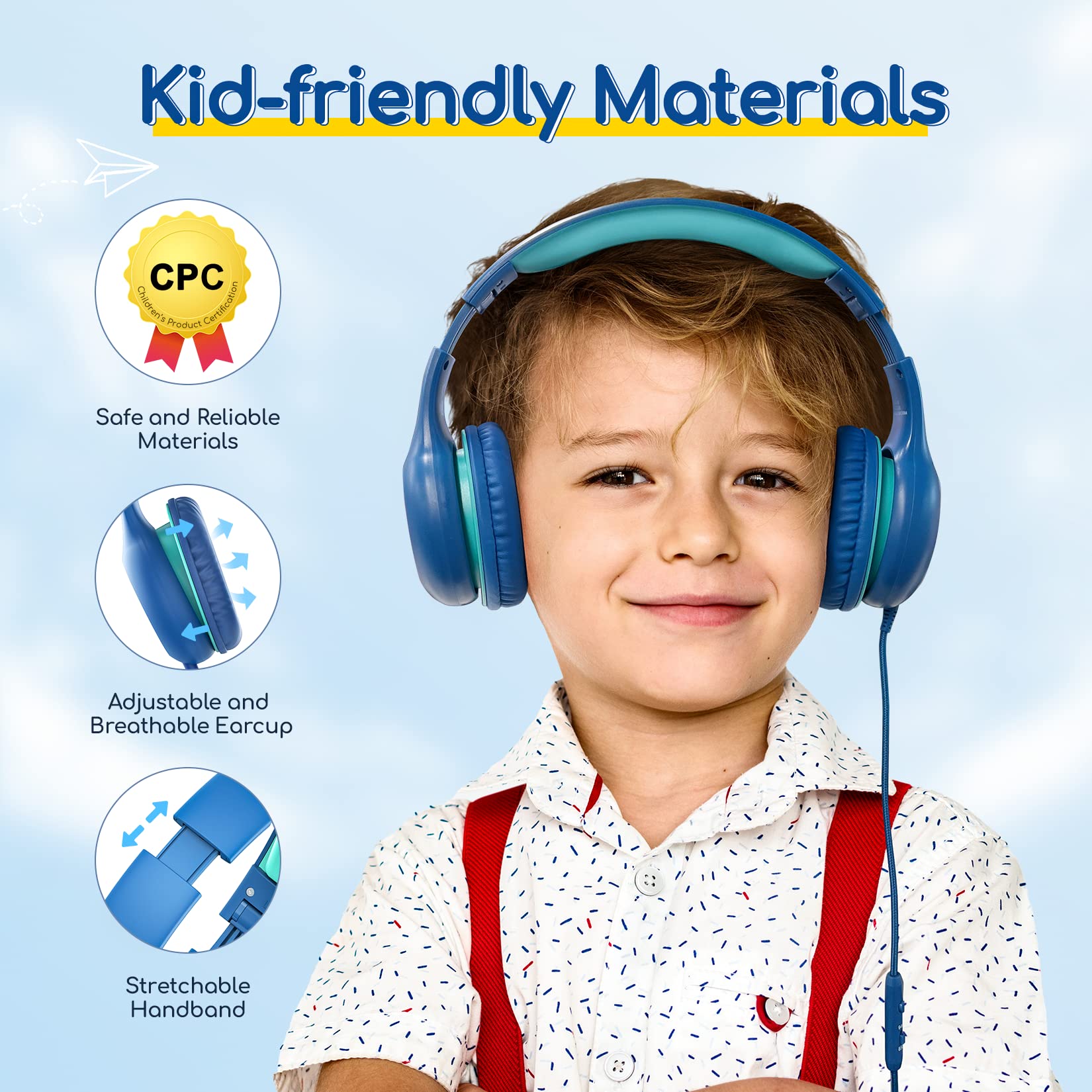 Foto 5 pulgar | Auriculares Earfun Kids K1 Con Cable Y Micrófono Con Volumen De 85/94 Db - Venta Internacional.